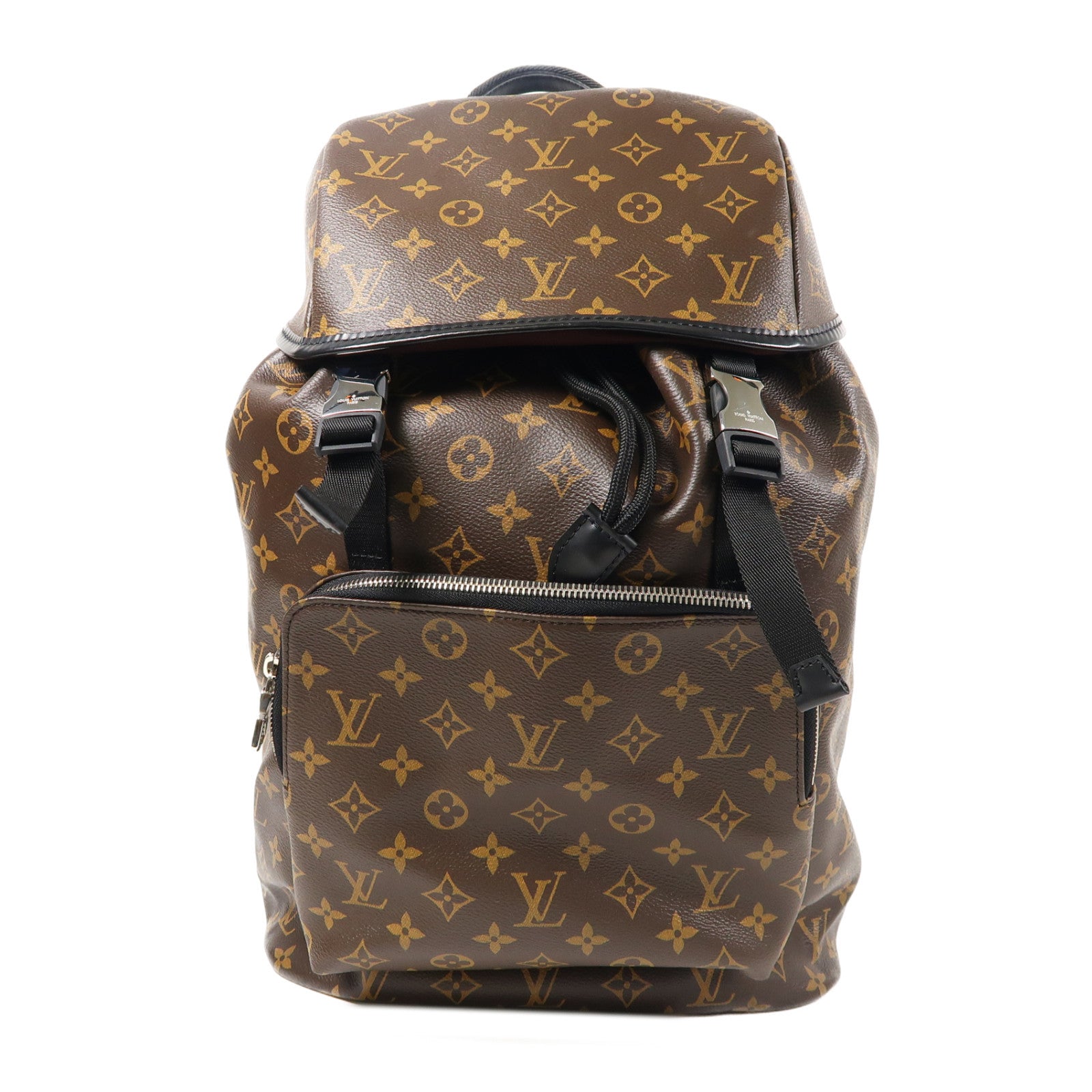 LOUIS VUITTON Monogram Zack Backpack銀扣背包啡色