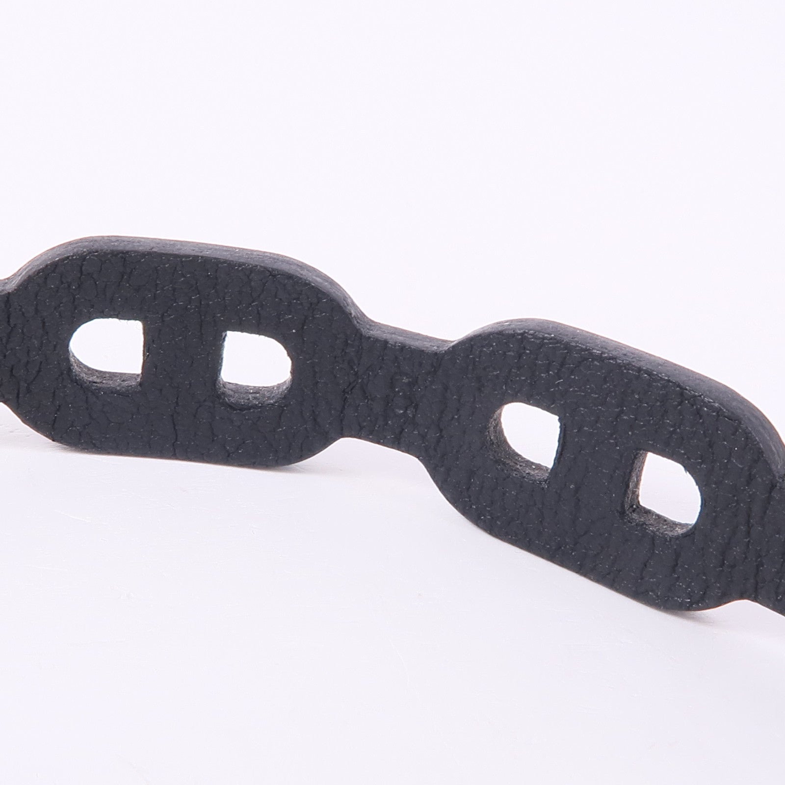 HERMES Swift皮革Bracelet銀扣手鐲Noir