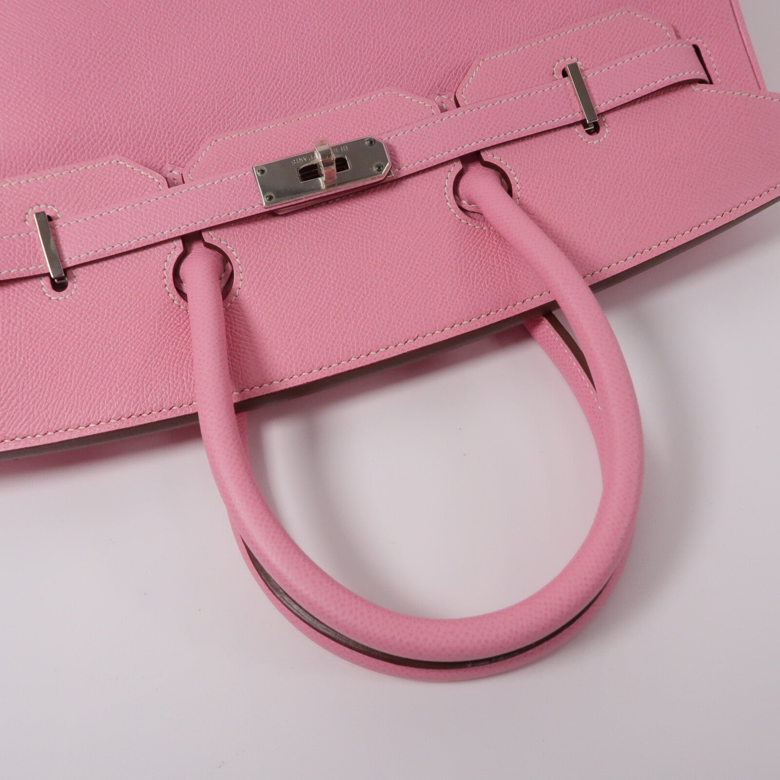 HERMES Epsom皮革Birkin 35手挽袋Pink