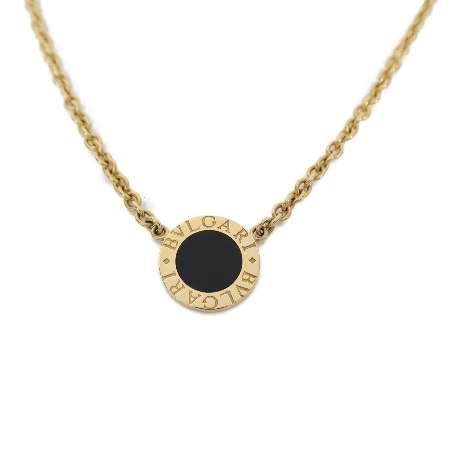 BVLGARI 【激減優惠】18K黃金Bulgari Bulgari Onyx Necklace項鍊