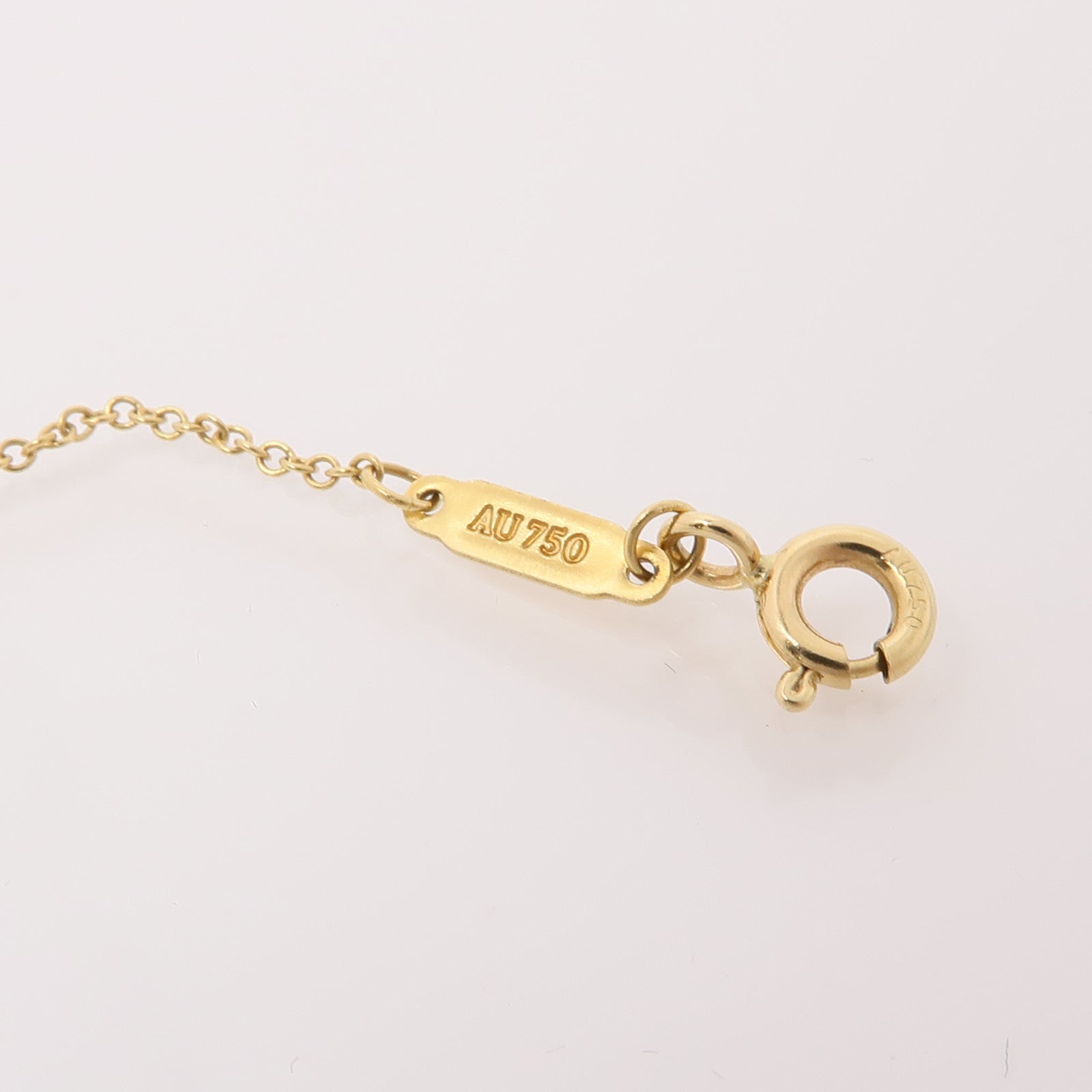 TIFFANY＆CO 18K黃金T Smile Necklace項鍊