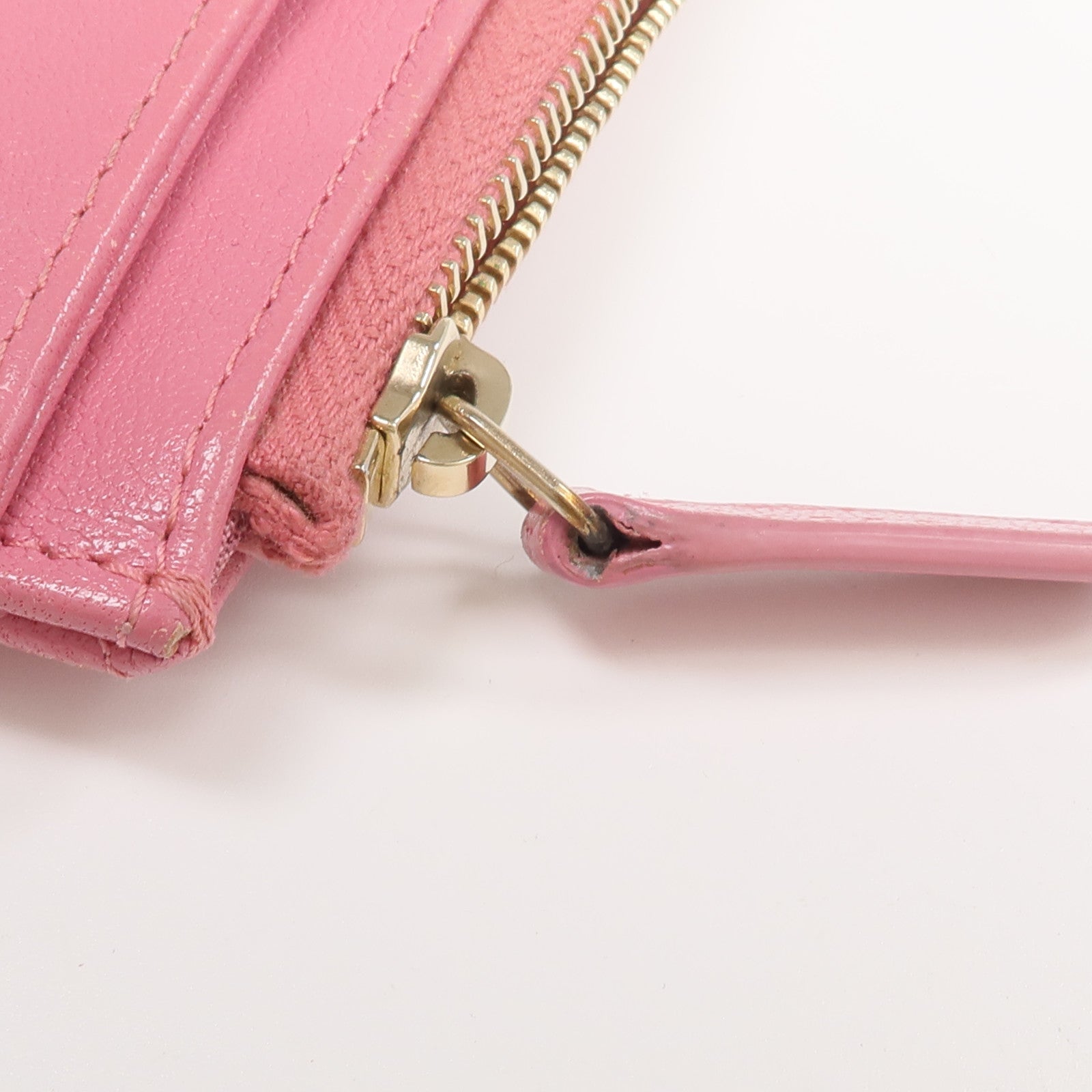 CHANEL 牛皮皮革Long Wallet金扣長錢包