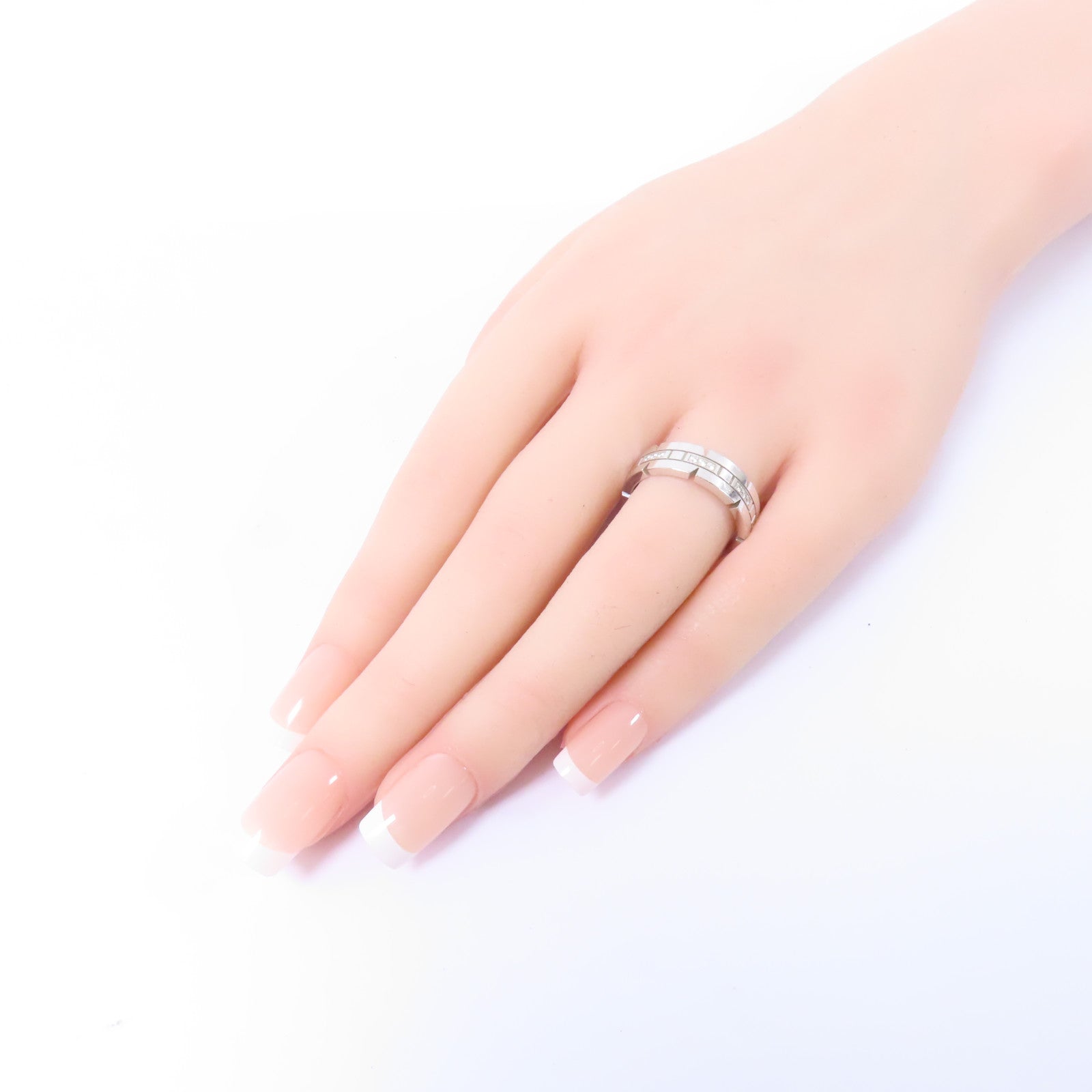 CARTIER 【激減優惠】18K白金Diamond Ring鑽石戒指Cartier#56/US#7.5