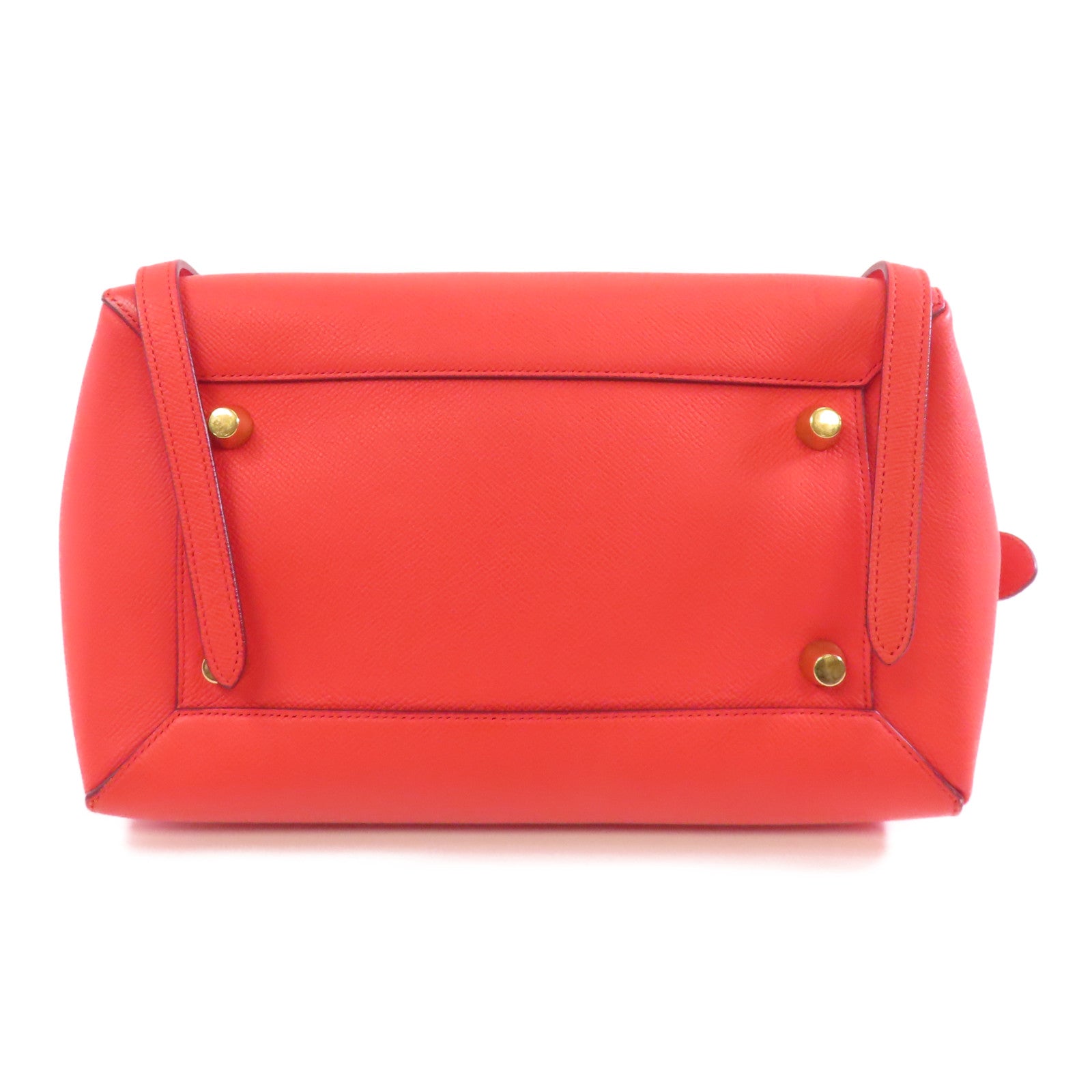 CELINE 牛皮皮革Belt Bag金扣手挽肩背兩用袋紅色
