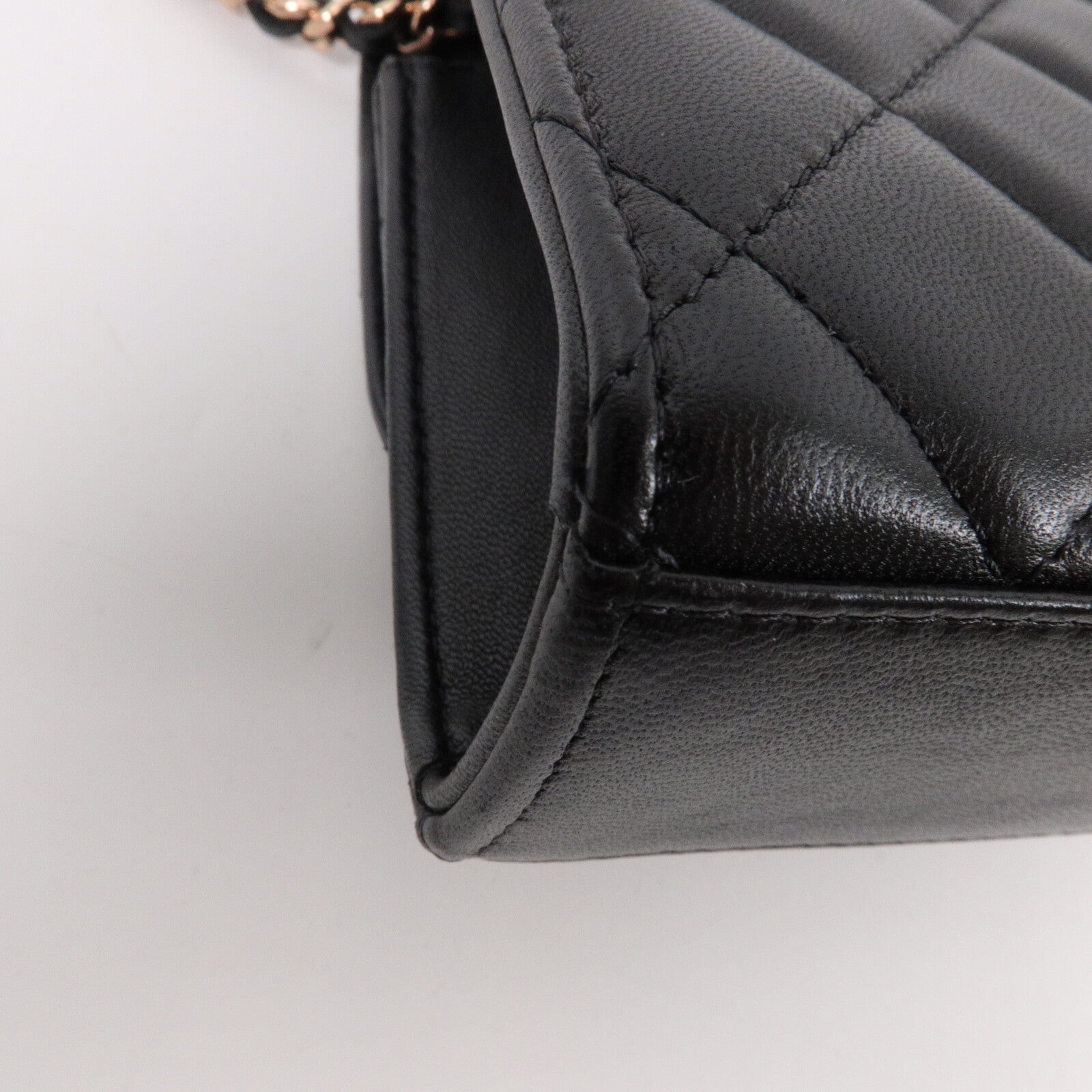 CHANEL 羊皮皮革Trendy CC Mini鏈帶肩背袋