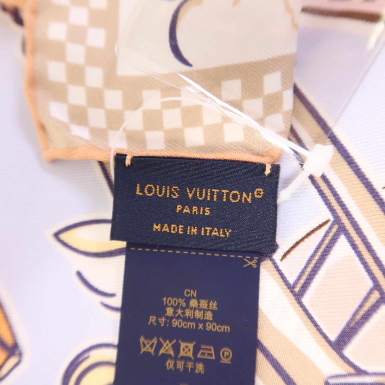LOUIS VUITTON 絲質Speedy Vivienne Square 90 Scarf絲巾