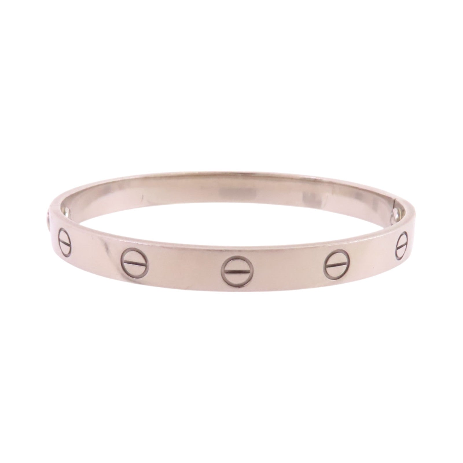 CARTIER 18K白金Love Blaceret手鐲