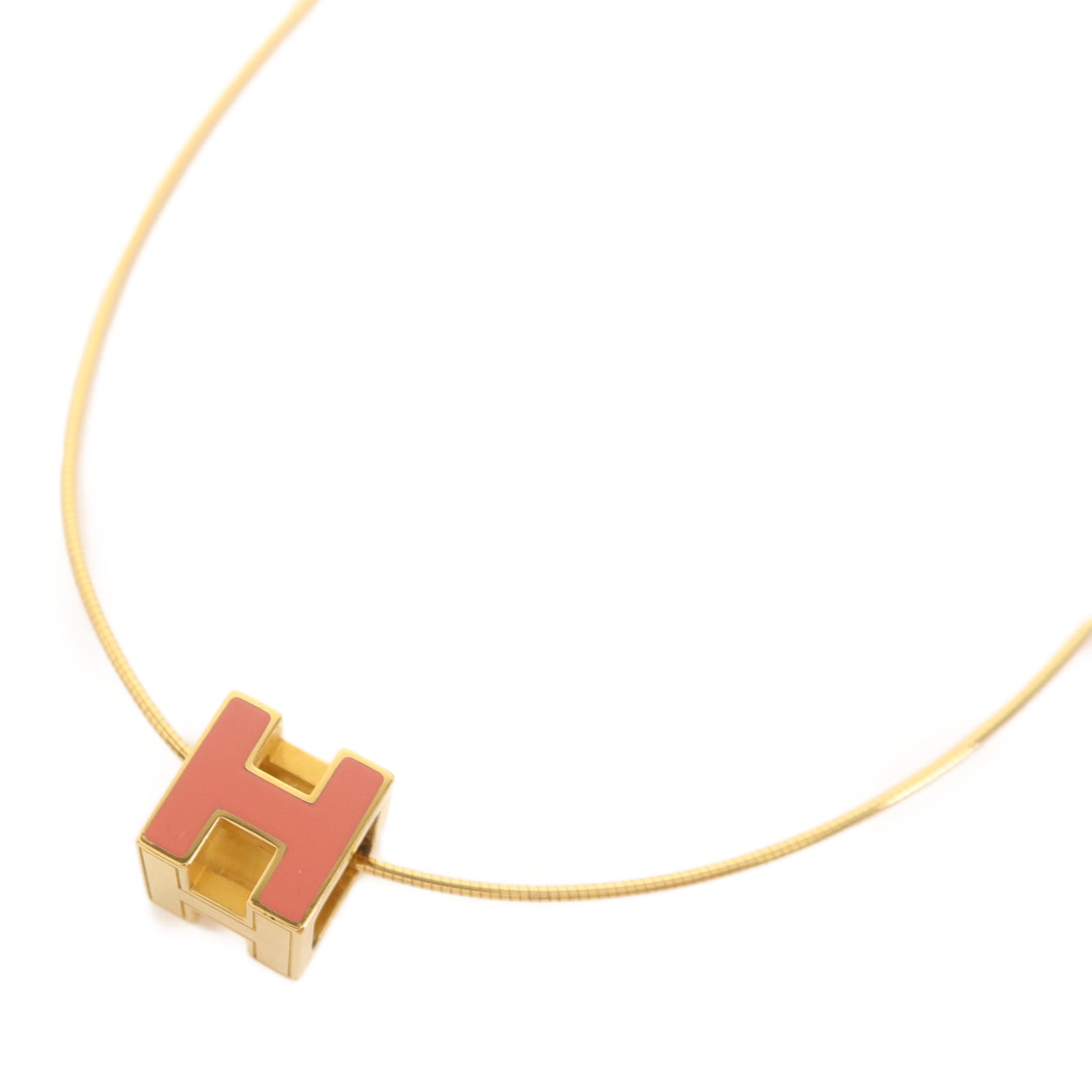 HERMES 金屬Cube d'H (H Cube)項鍊