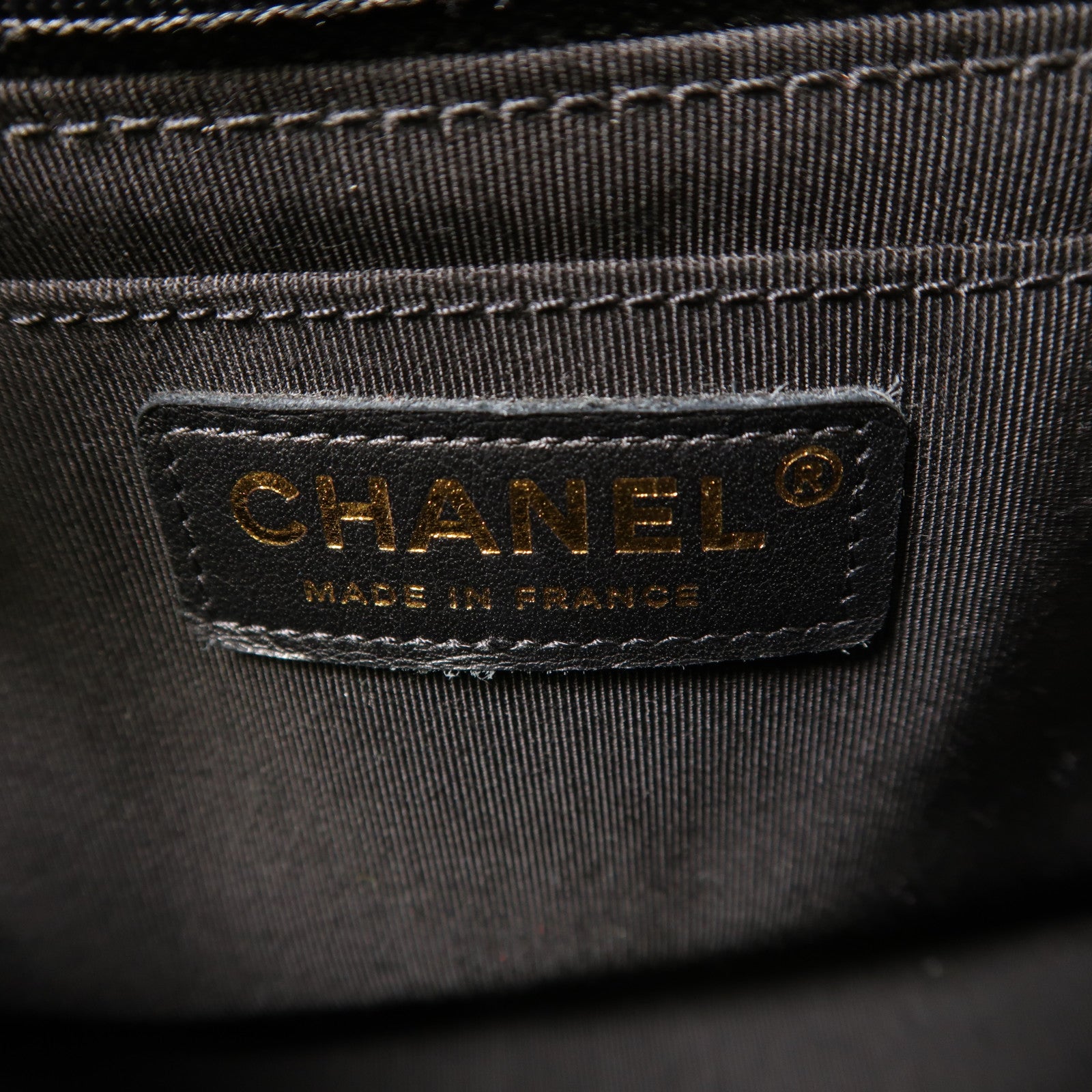 CHANEL CC GHW Shoulder Bag Lambskin Leather Black