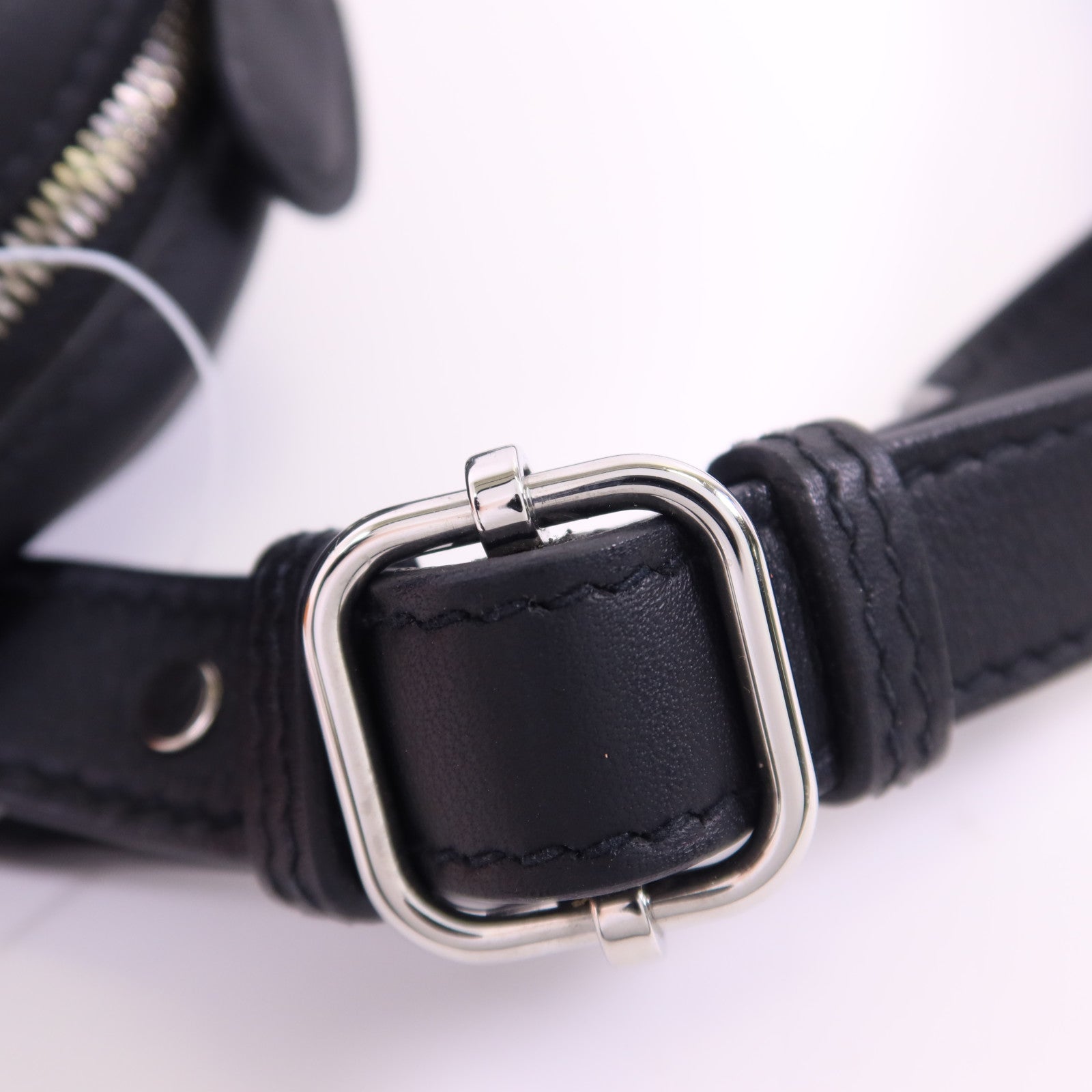 HERMES Swift皮革In The Loop Belt Bag銀扣腰包Noir