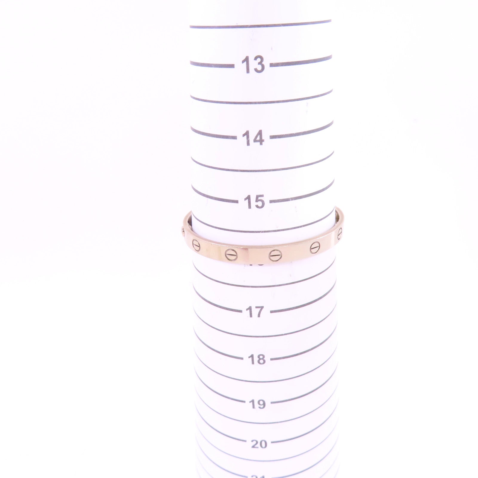 CARTIER 18K白金Love Blaceret手鐲