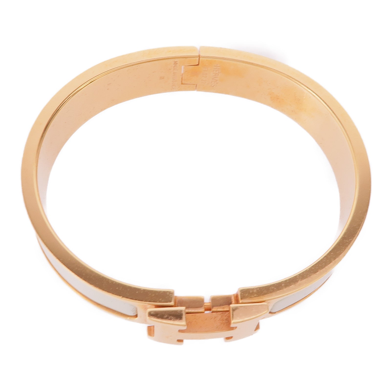 HERMES 琺瑯/金屬Clic H手鐲