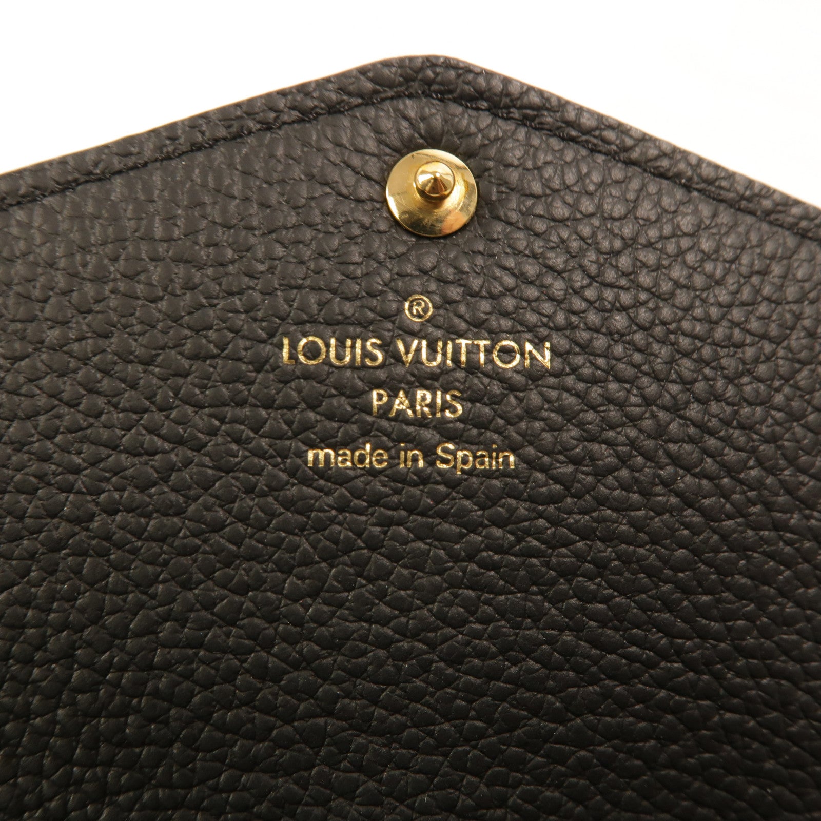 LOUIS VUITTON Monogram Empreinte Sarah Long Wallet金扣長錢包