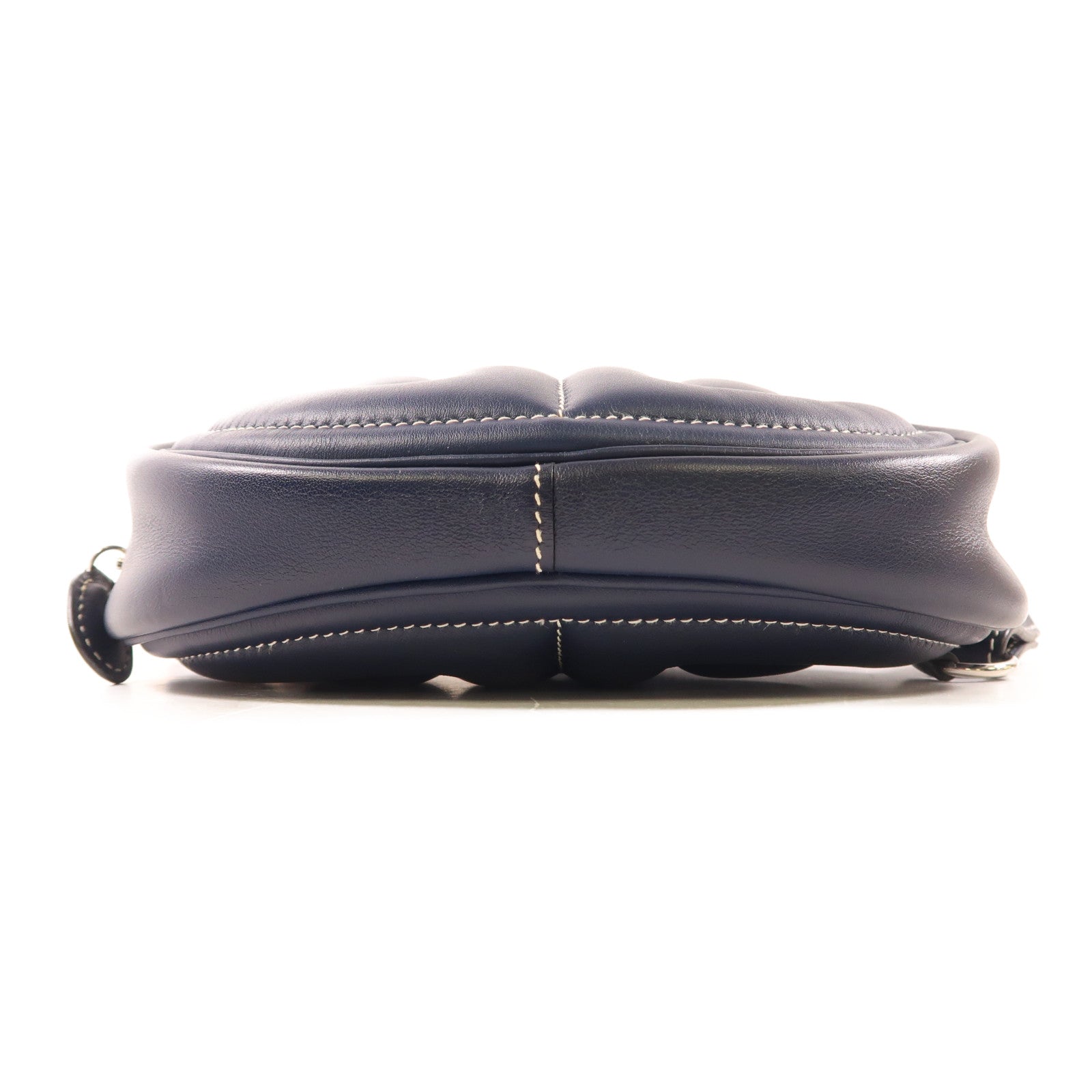 HERMES PHW In The Loop Belt Bag Swift Leather Navy