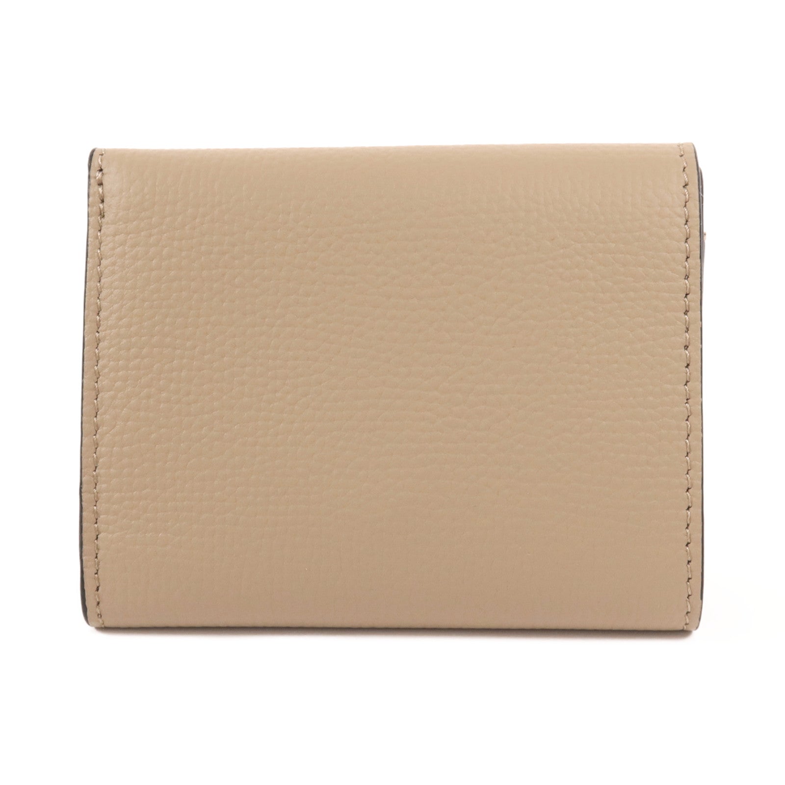 LOEWE 牛皮皮革Anagram Trifold Wallet銀扣錢包