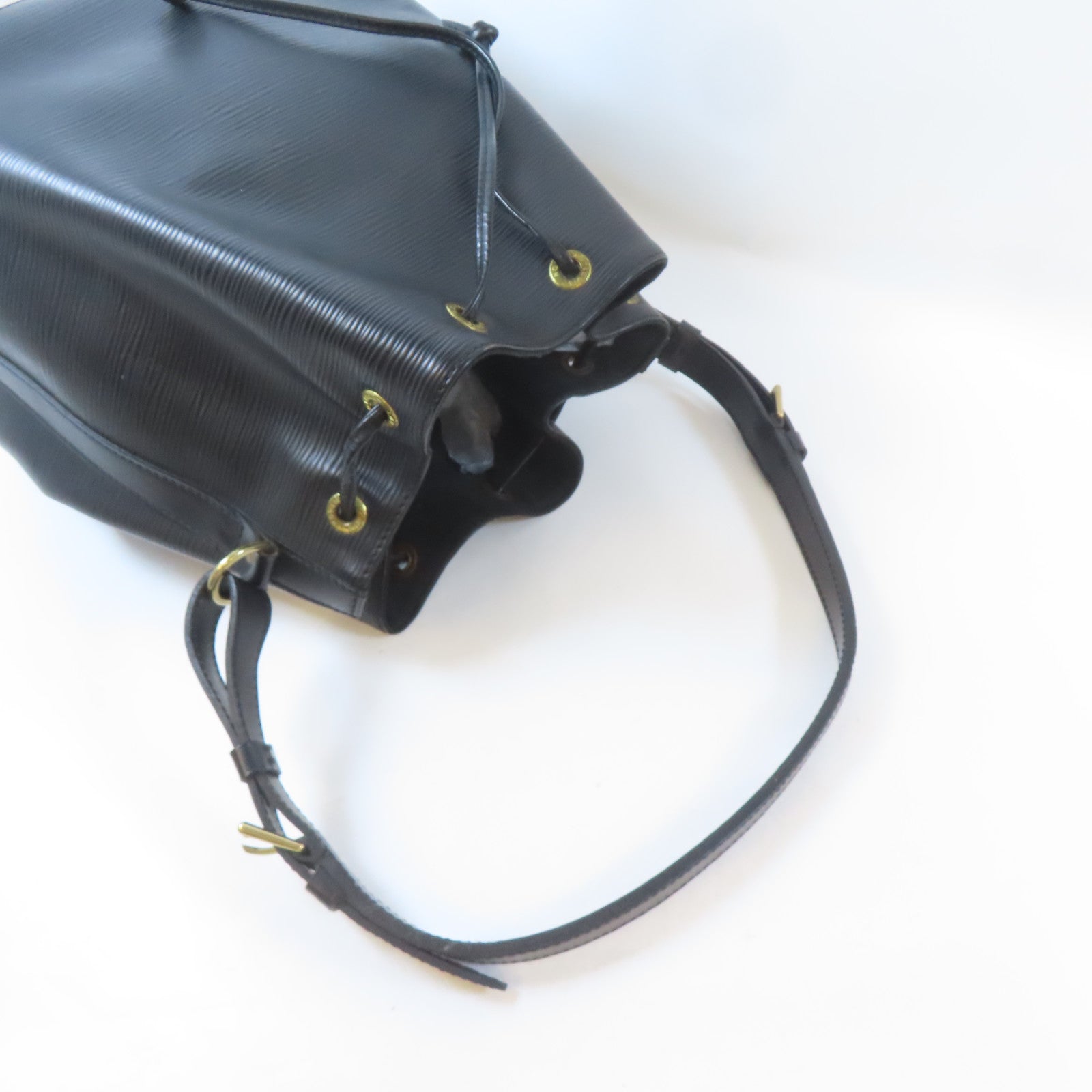 LOUIS VUITTON Epi Noe金扣肩背袋黑色