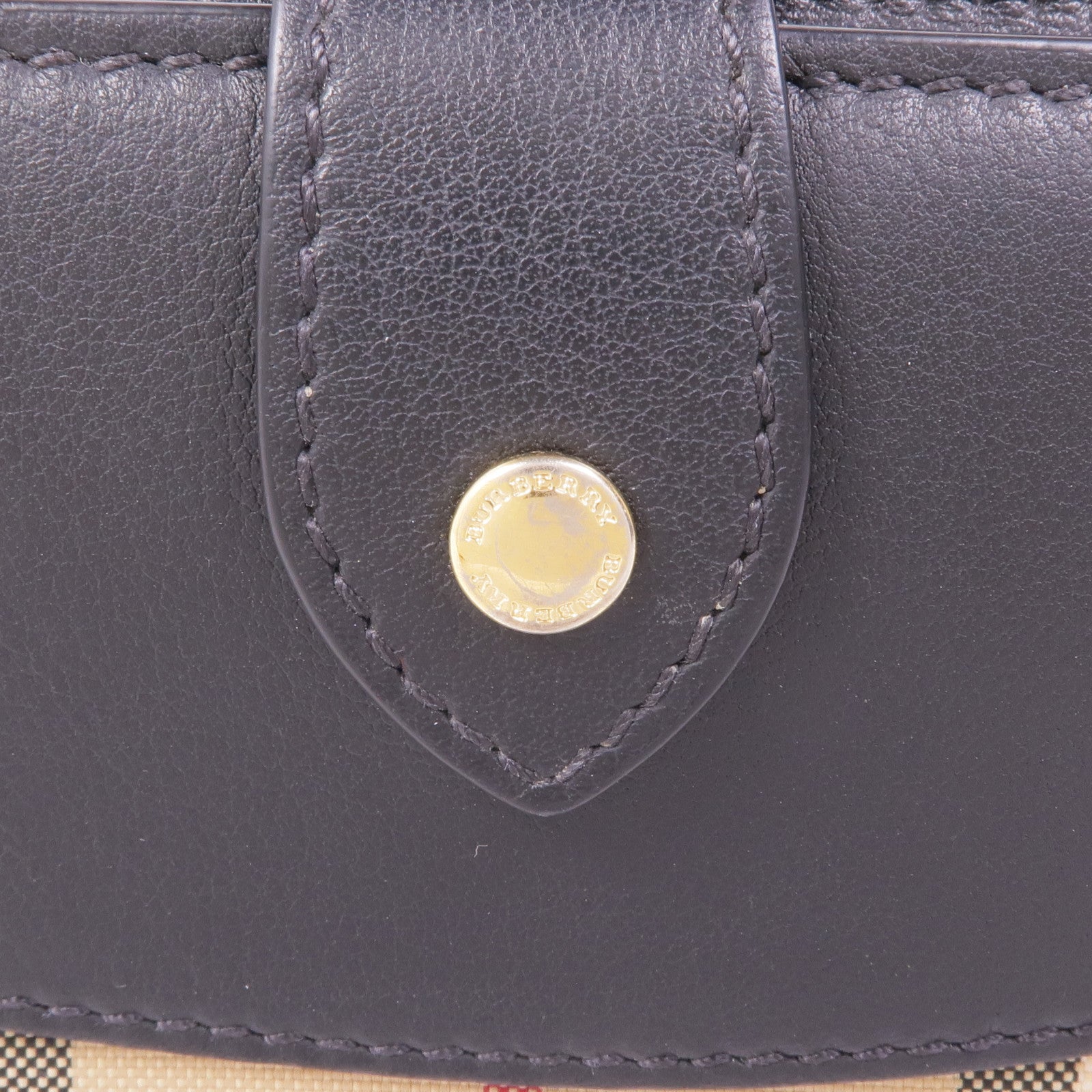 BURBERRY 帆布Wallet金扣錢包