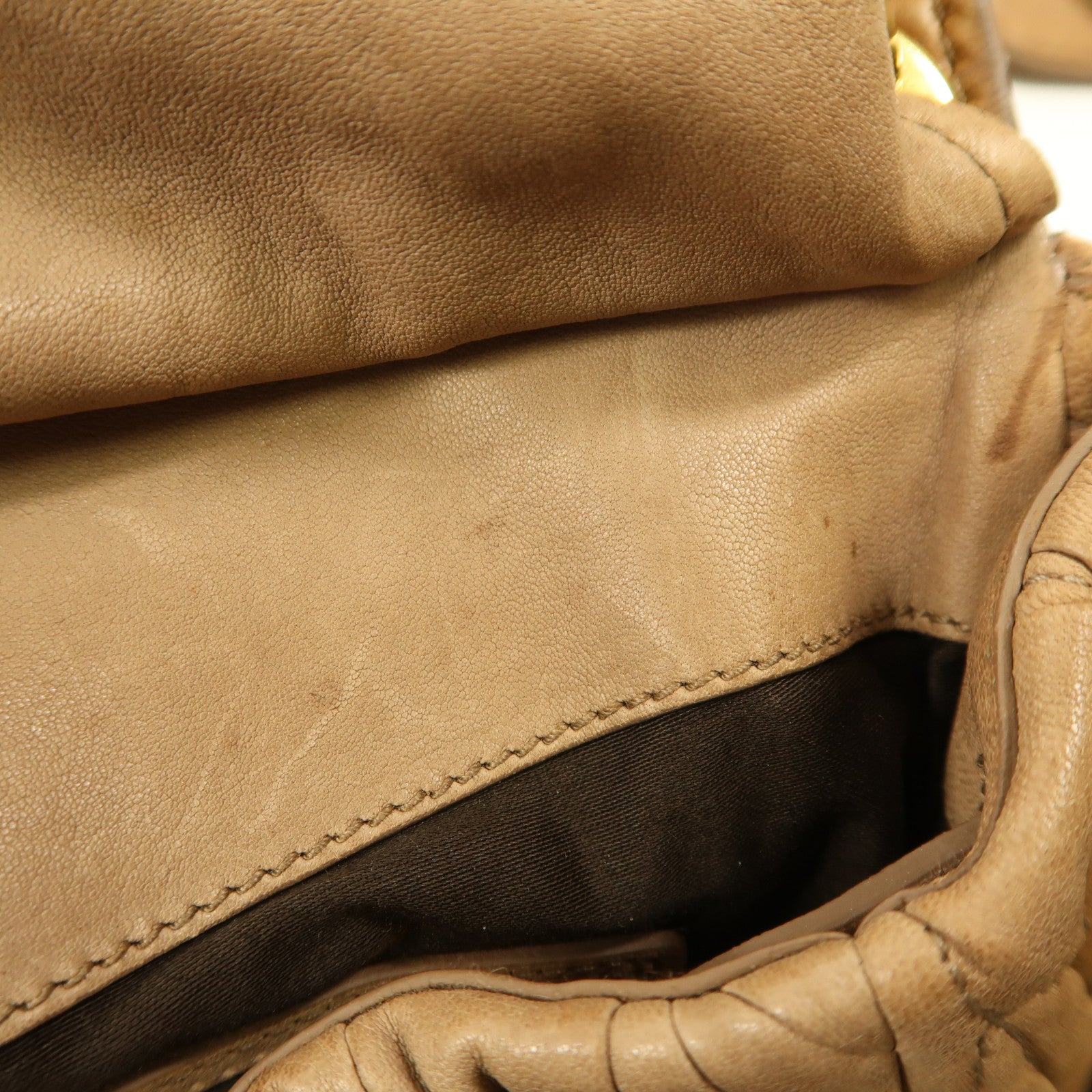 Miu Miu 牛皮皮革Shoulder Bag金扣手挽袋