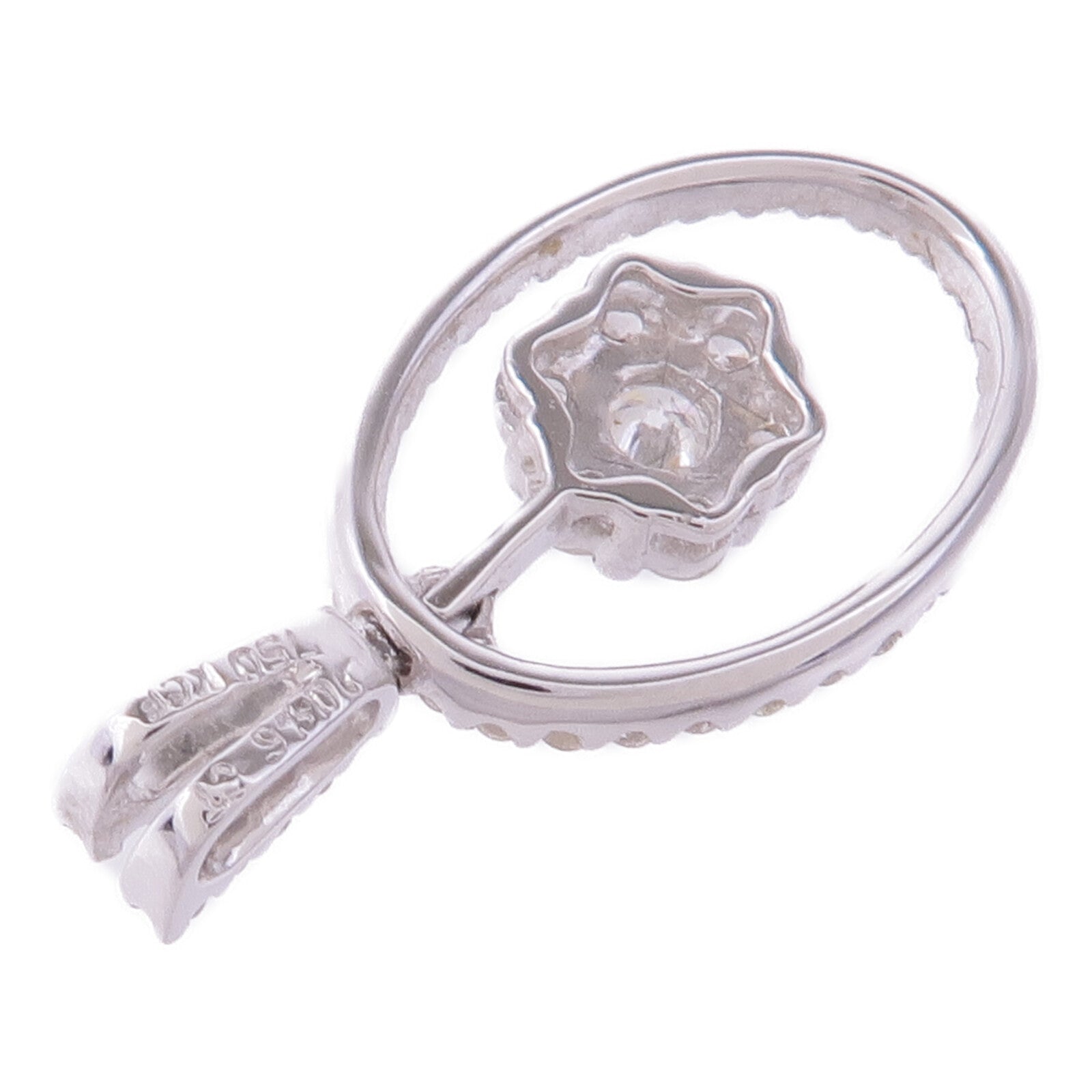 JEWELRY 18K白金Diamond Pendant Top鑽石吊墜