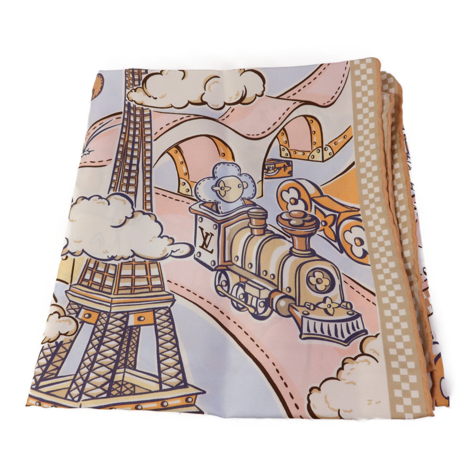 LOUIS VUITTON 絲質Speedy Vivienne Square 90 Scarf絲巾