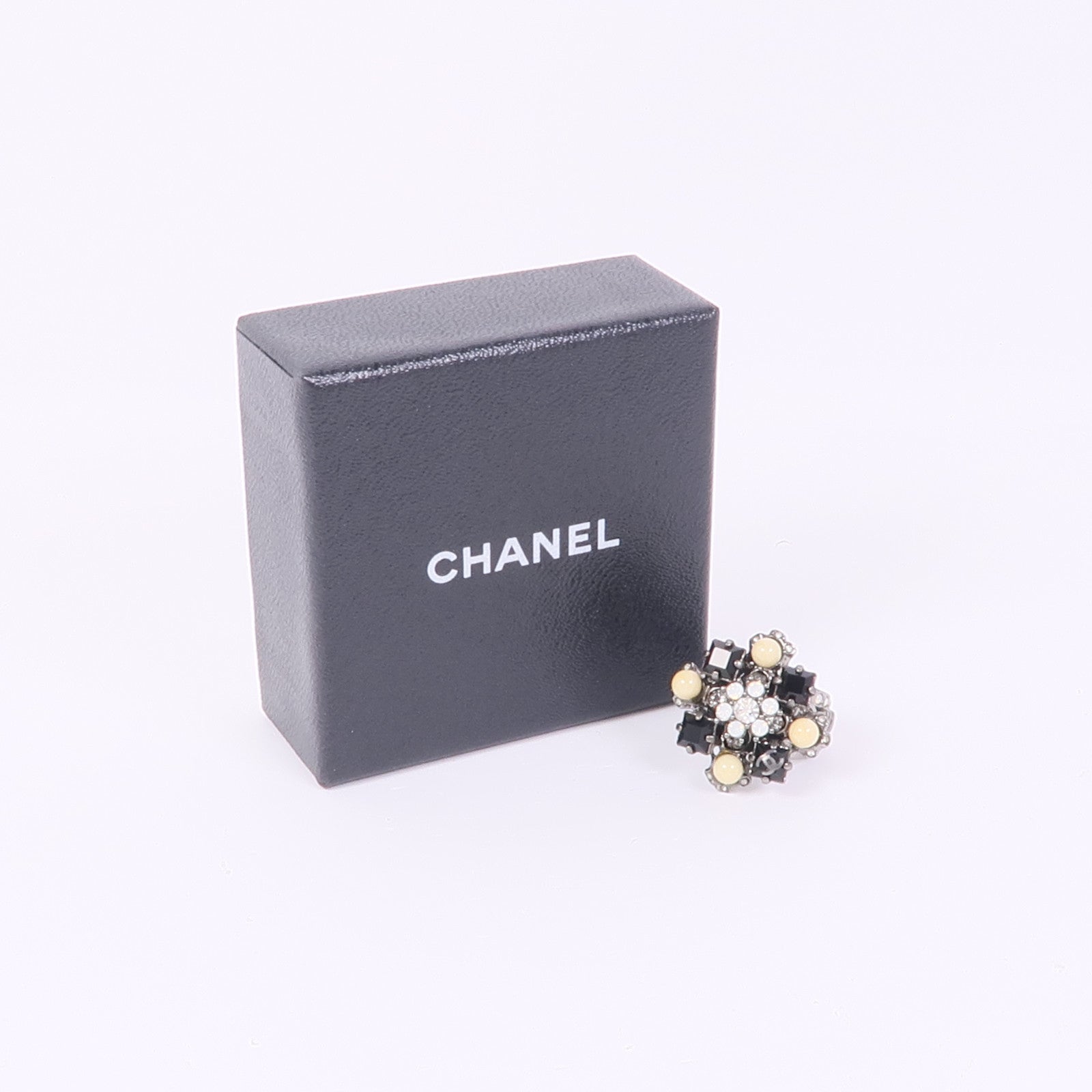 CHANEL CC Ring Metal US#6.25