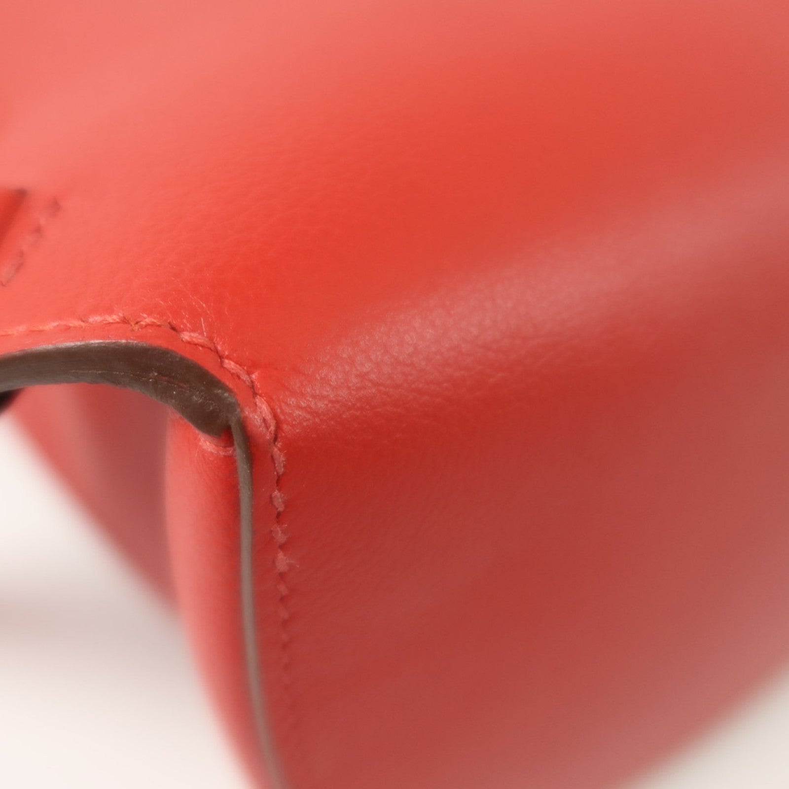HERMES Evercolor皮革Sac A Dos GR24銀扣背包Rouge Piment