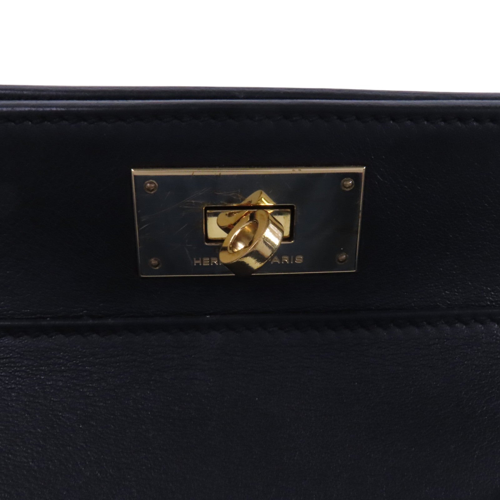 HERMES Swift皮革Tool Box 20金扣手挽肩背兩用袋