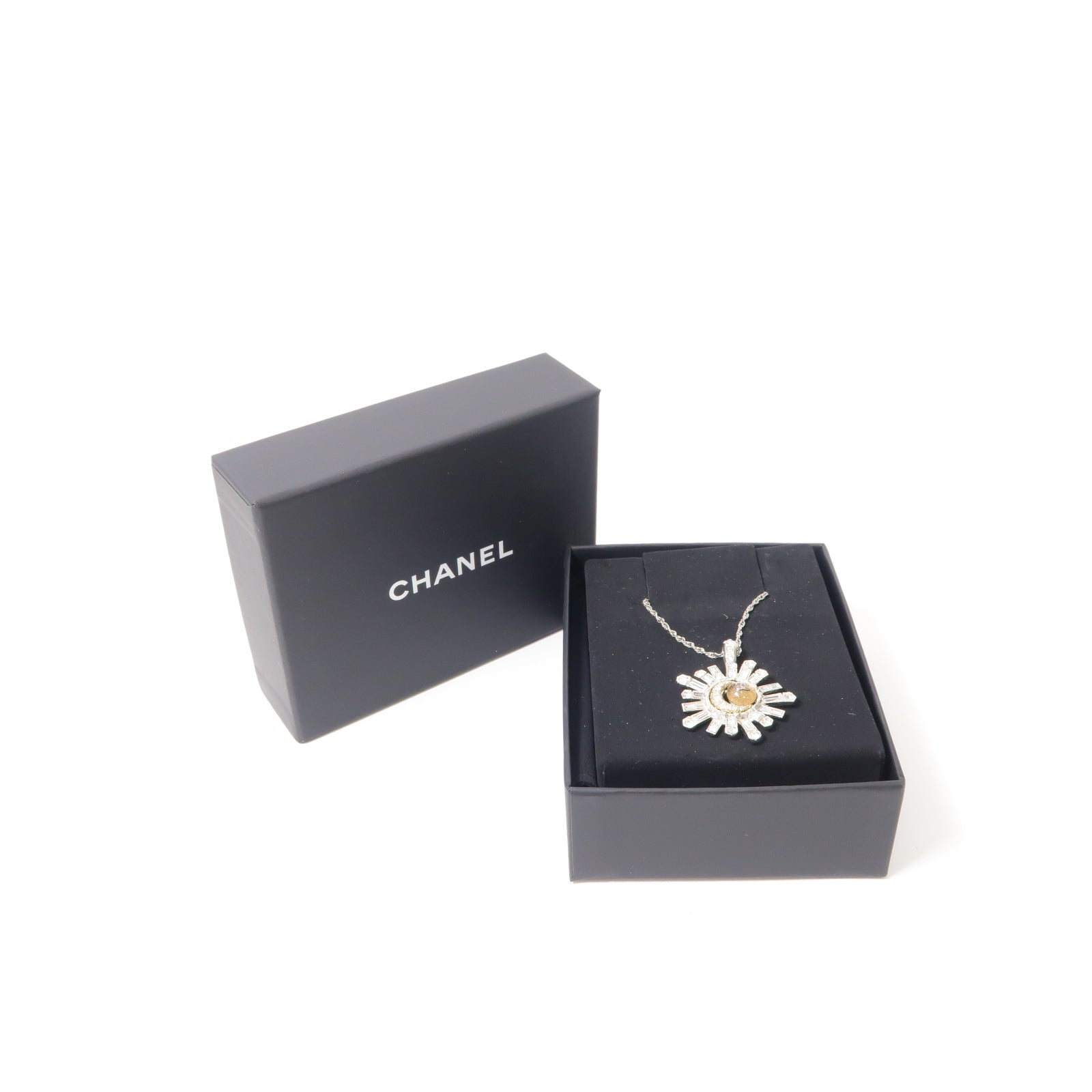 CHANEL 【激減優惠】PVC/金屬Necklace項鍊銀色