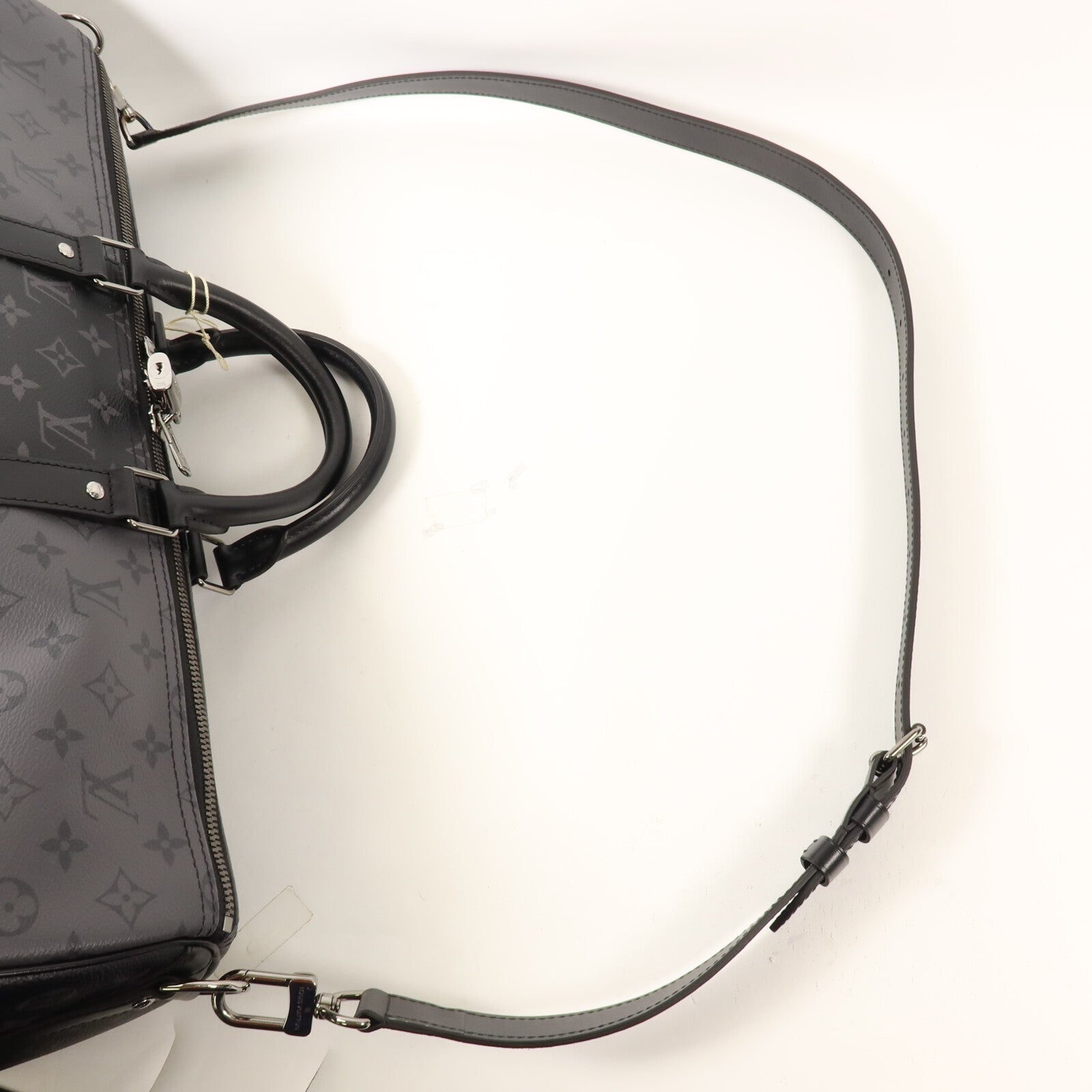 LOUIS VUITTON Monogram Eclipse Keepall Bandouliere 50手挽肩背兩用袋