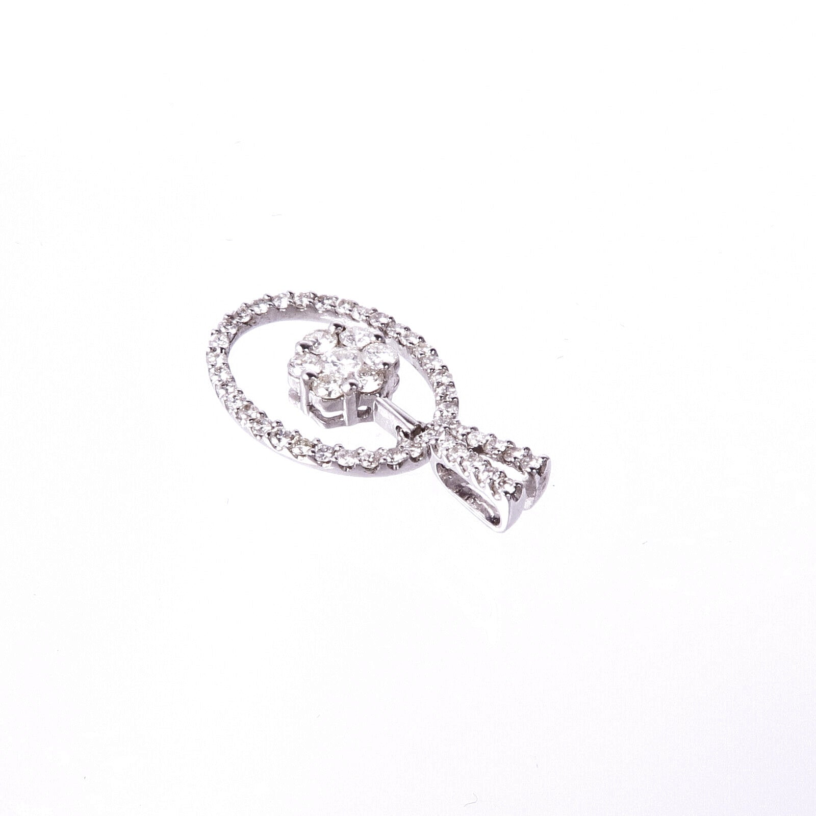 JEWELRY 18K白金Diamond Pendant Top鑽石吊墜