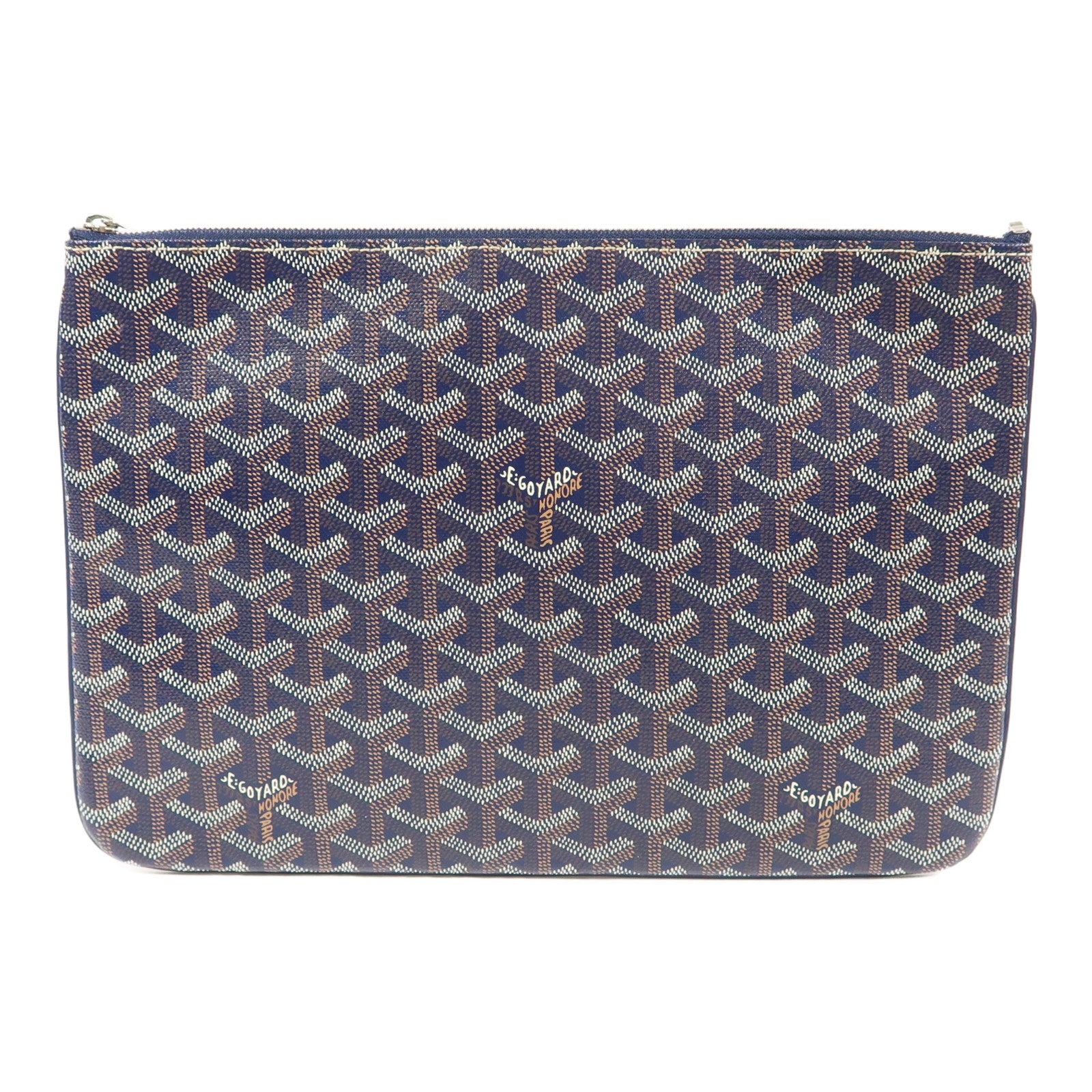GOYARD 塗層帆布Senat Clutch銀扣手拿包