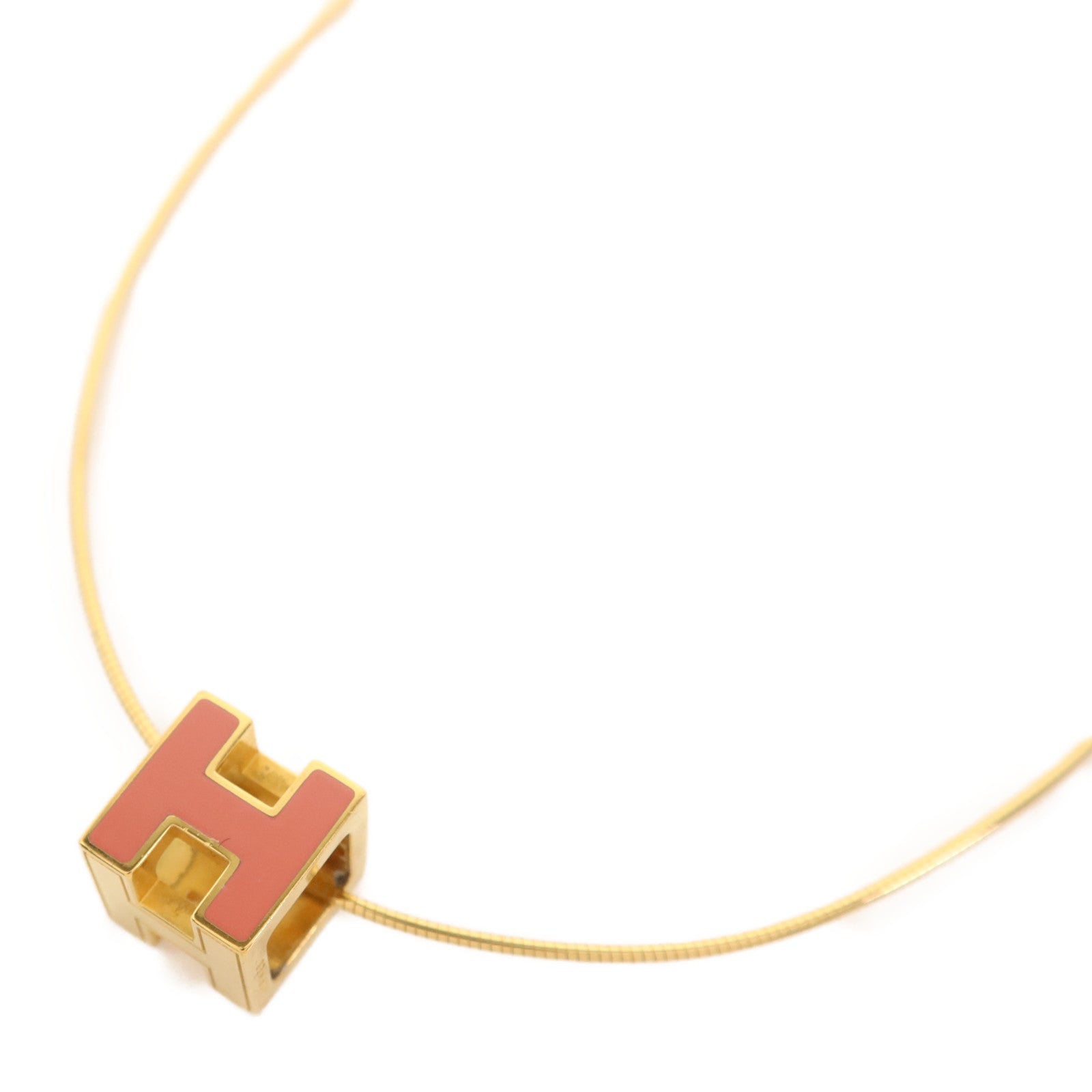 HERMES 金屬Cube d'H (H Cube)項鍊