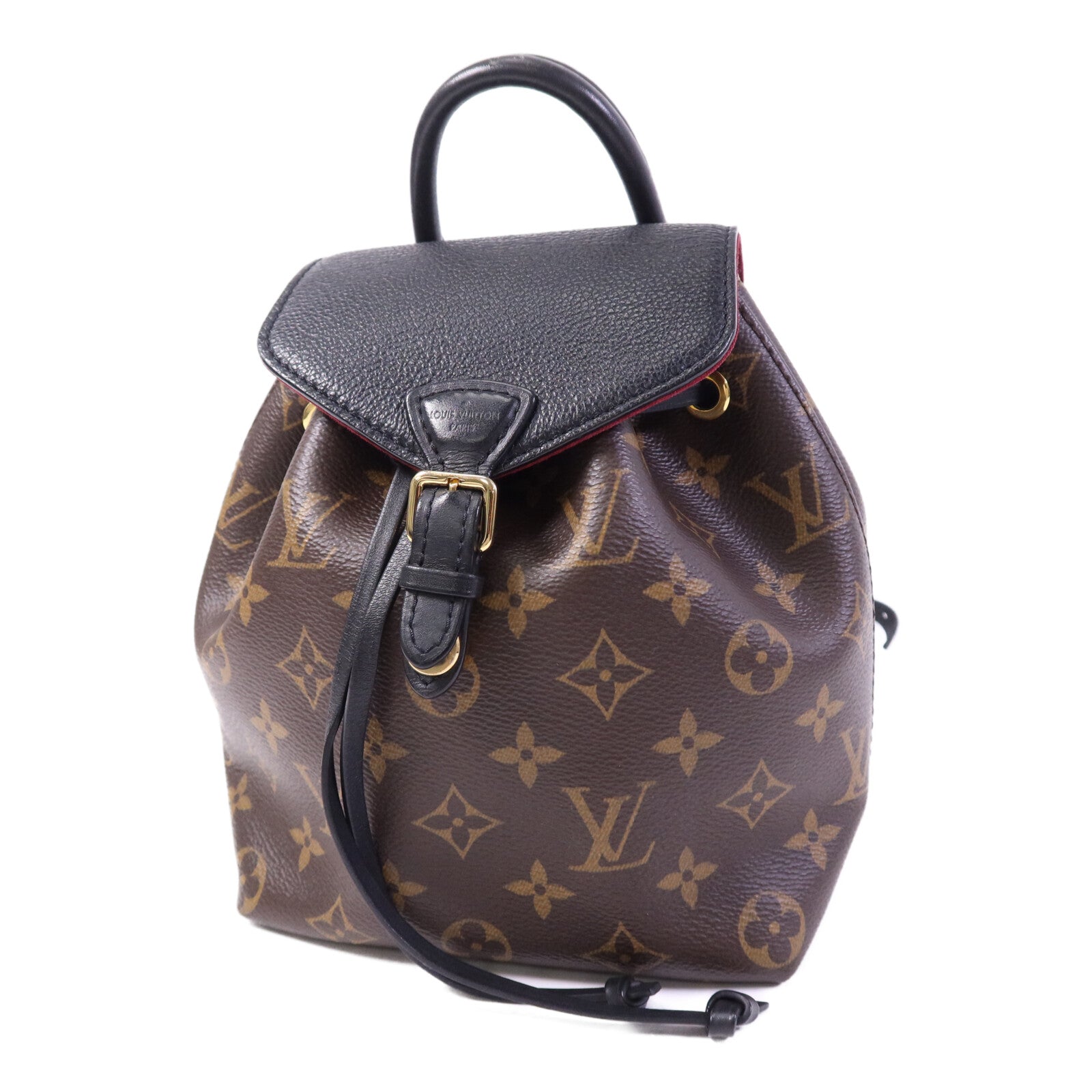 LOUIS VUITTON Monogram Montsouris BB金扣背包