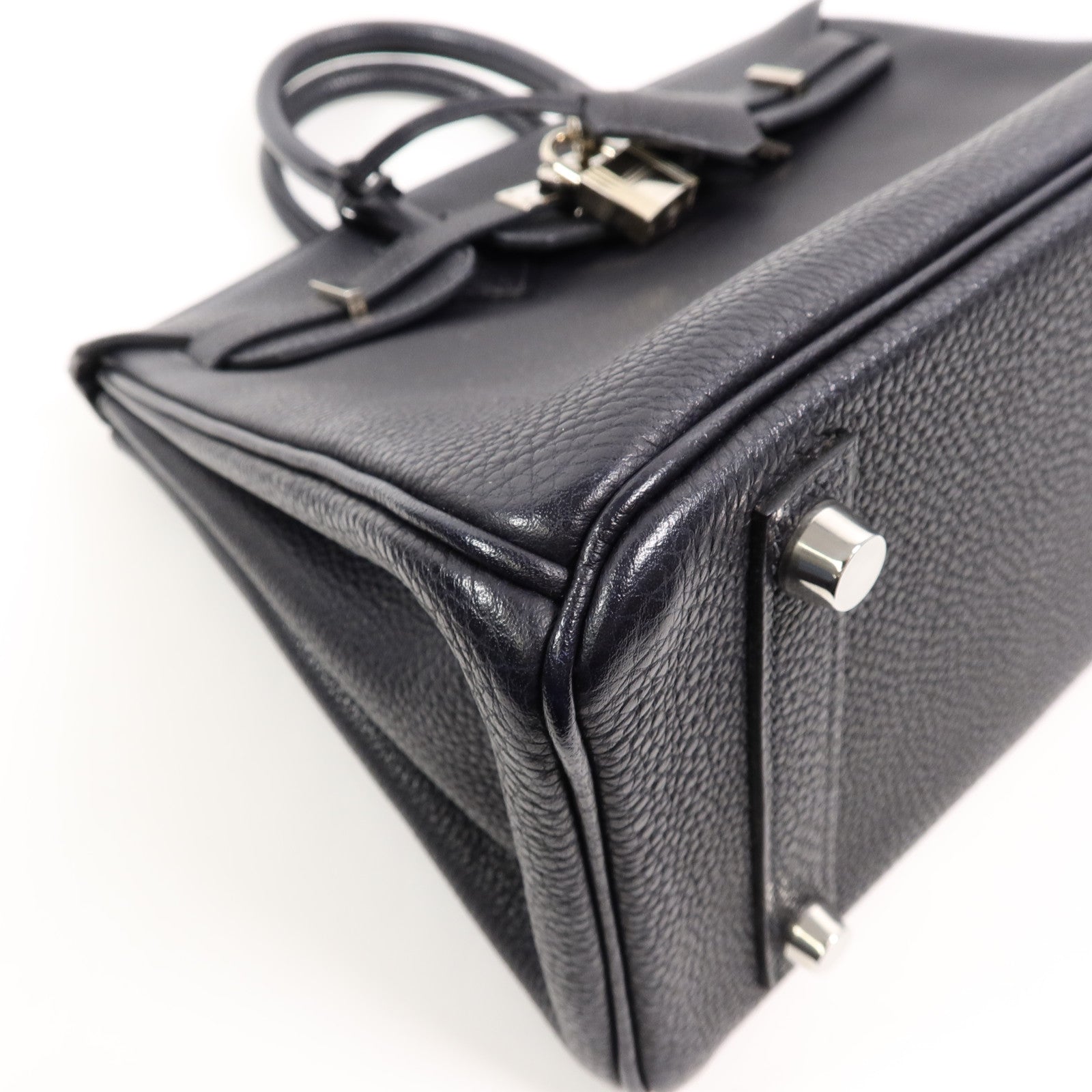 HERMES Togo皮革Birkin 25手挽袋Bleu Indigo