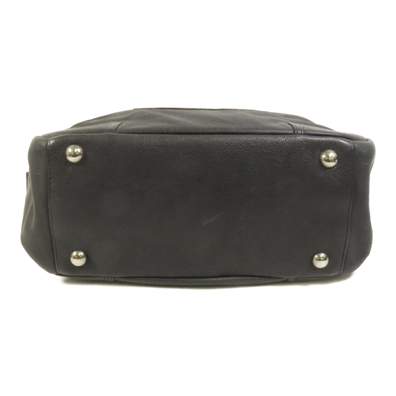 CHANEL 牛皮皮革Shoulder Bag銀扣肩背袋