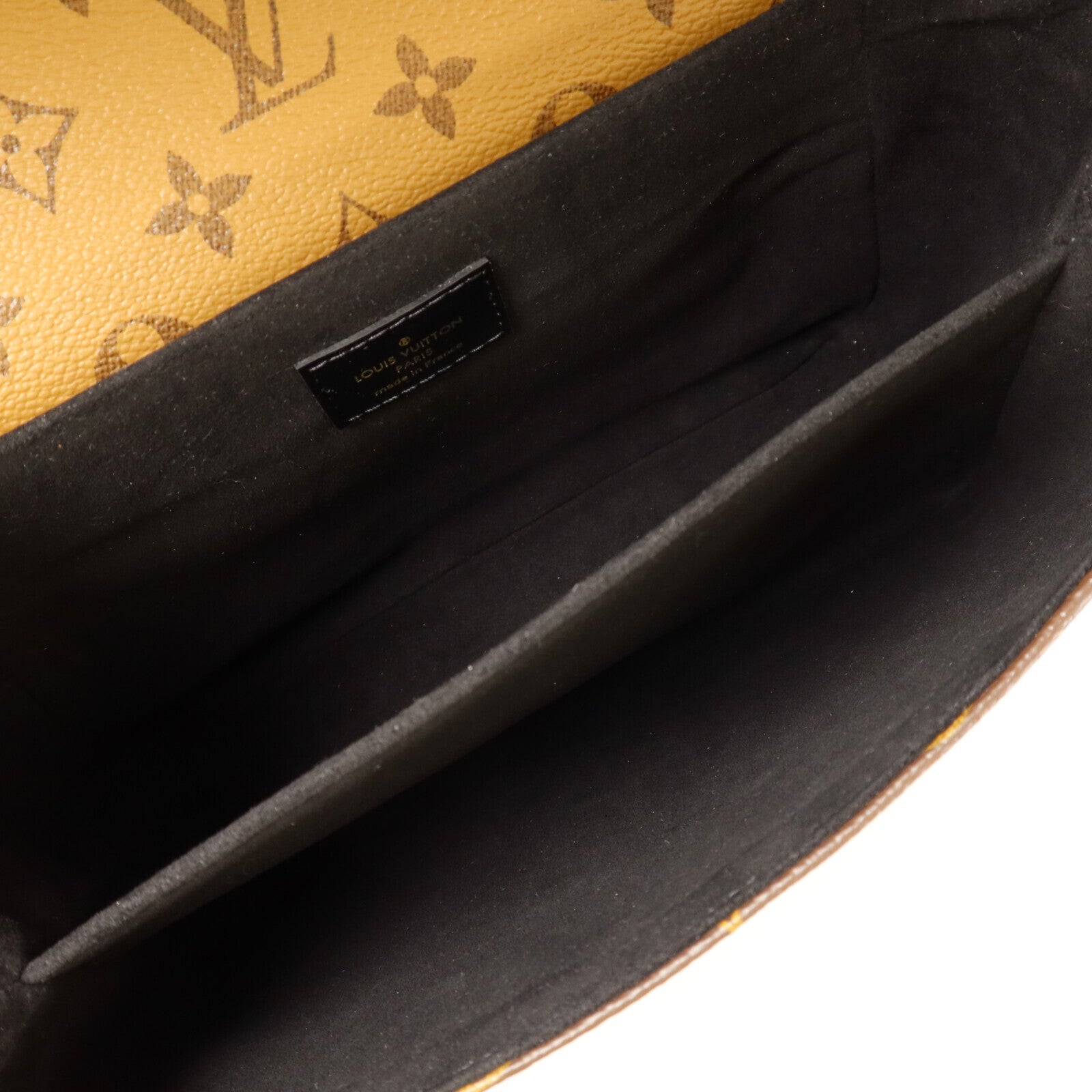 LOUIS VUITTON Monogram Reverse Pochette Metis金扣手挽肩背兩用袋