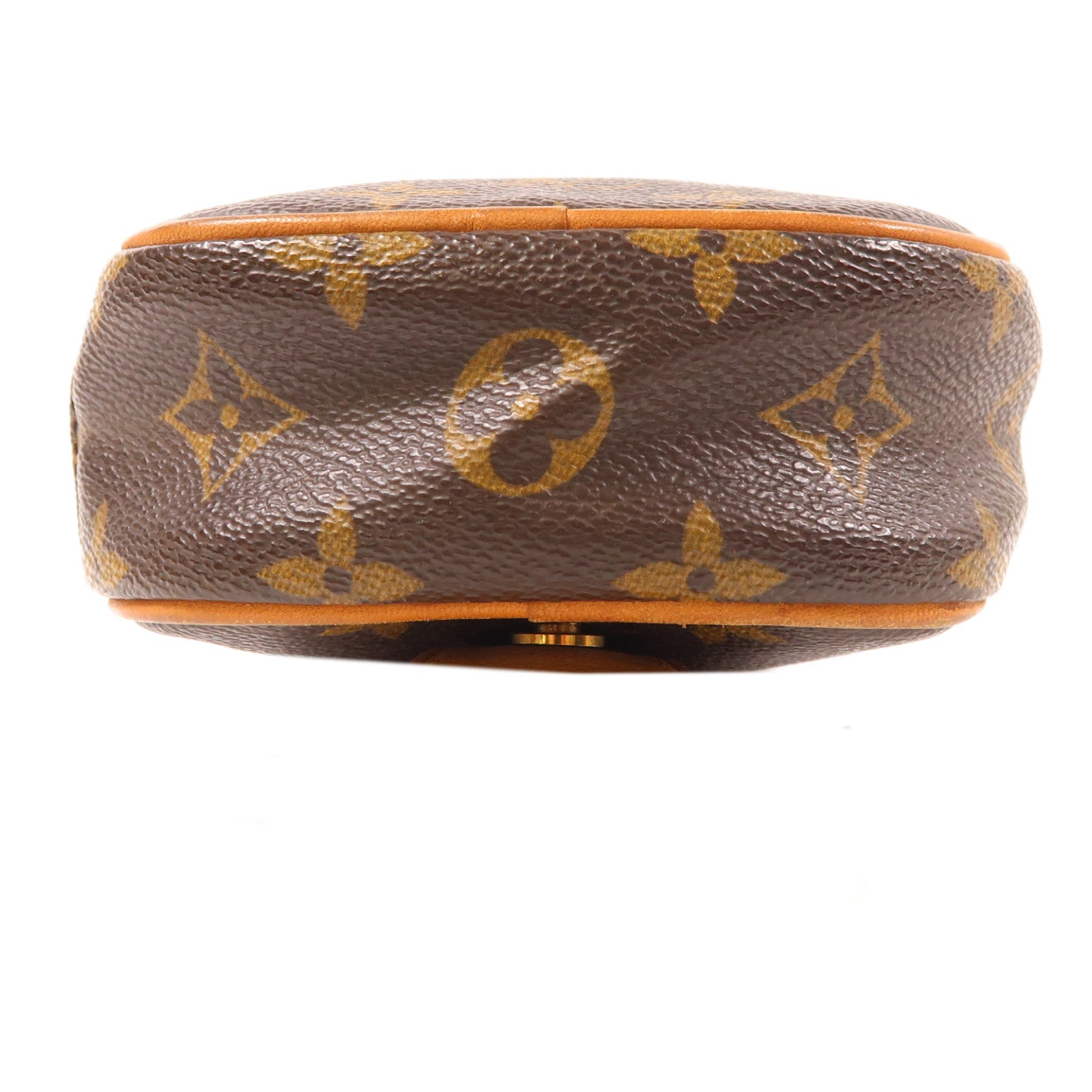 LOUIS VUITTON Monogram Pochette Gange金扣肩背袋棕色