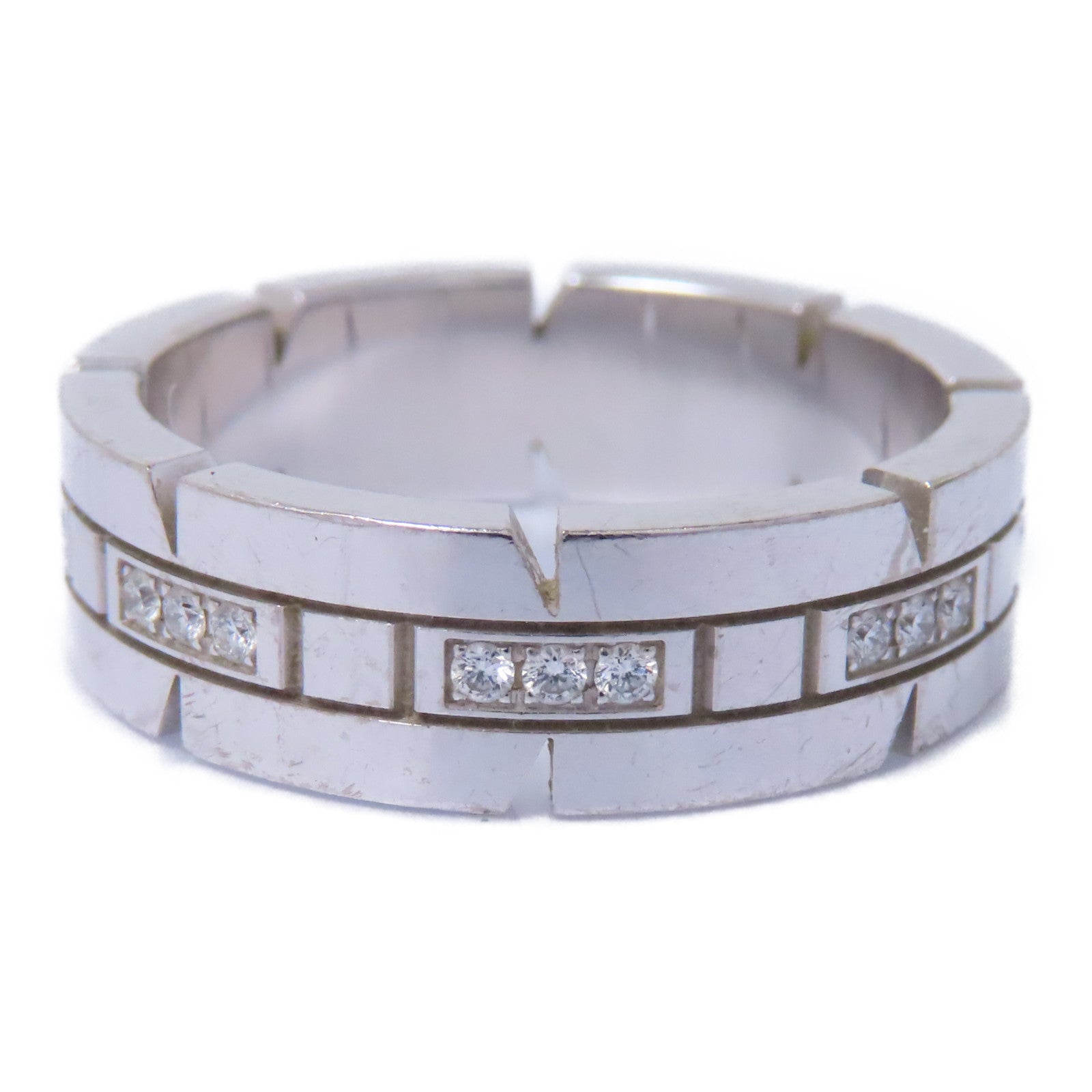 CARTIER 【激減優惠】18K白金Diamond Ring鑽石戒指Cartier#56/US#7.5