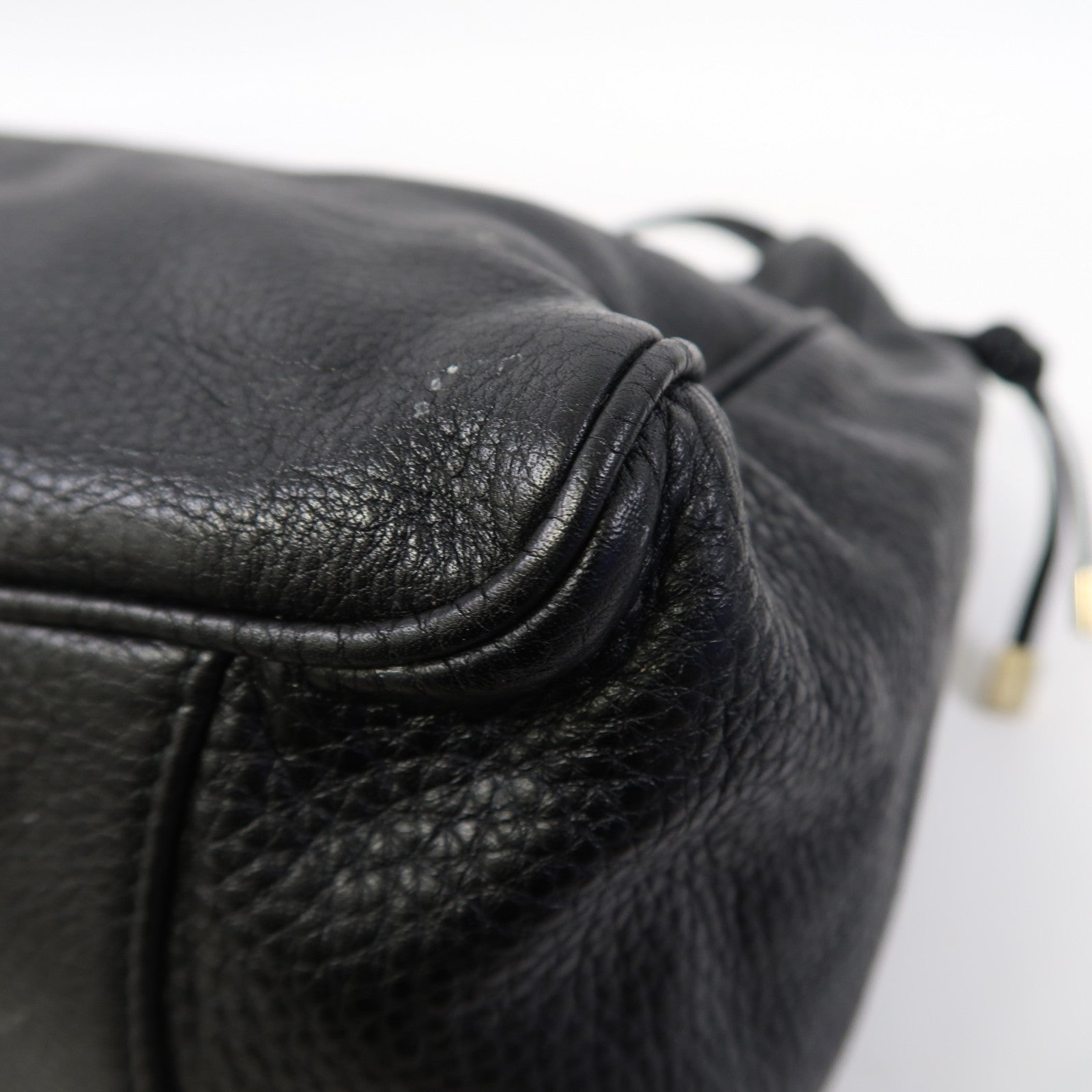BVLGARI (PRICE DOWN) GHW Monete 2 Way Shoulder Bag Leather Black