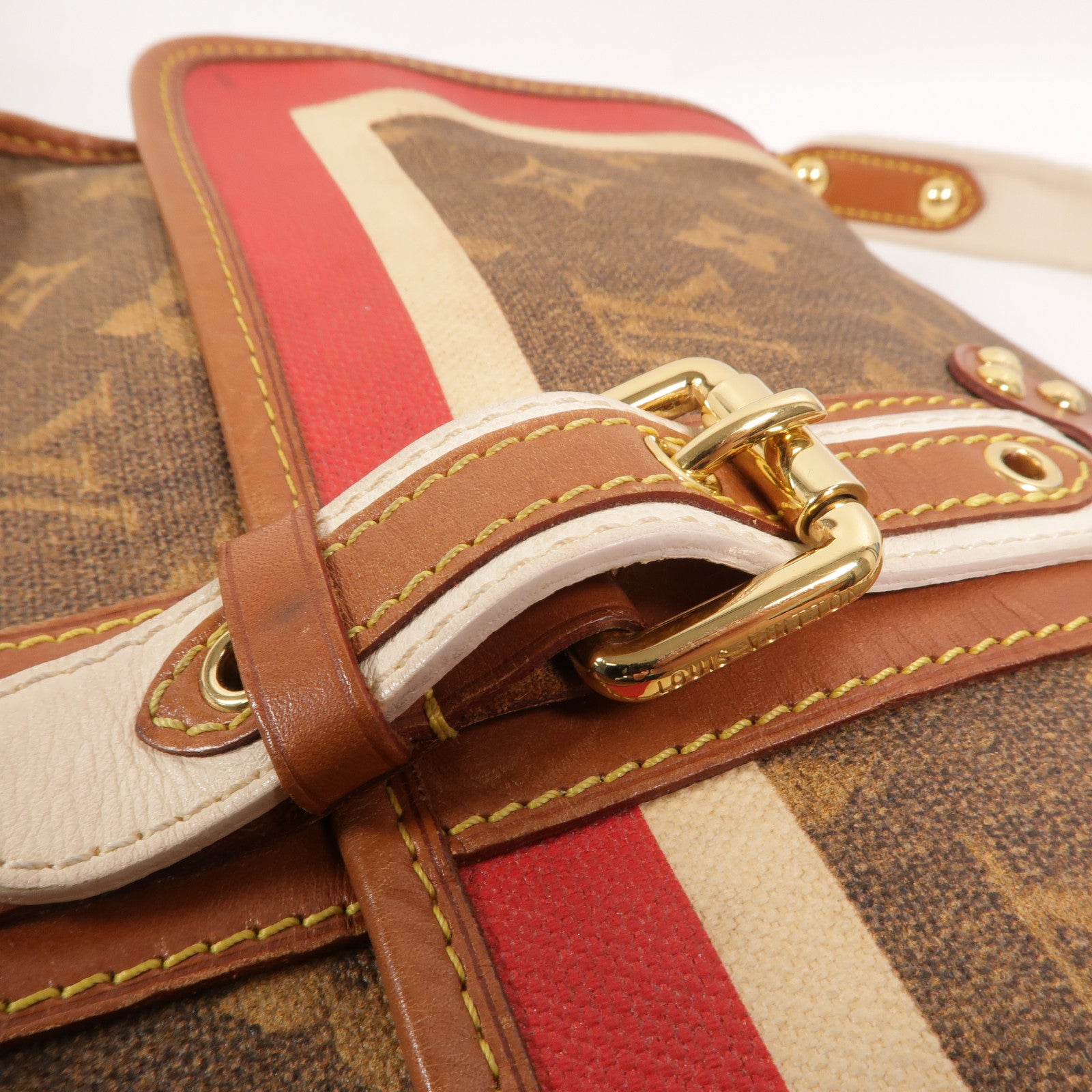 LOUIS VUITTON Monogram Tissue Porte Rayures肩背袋