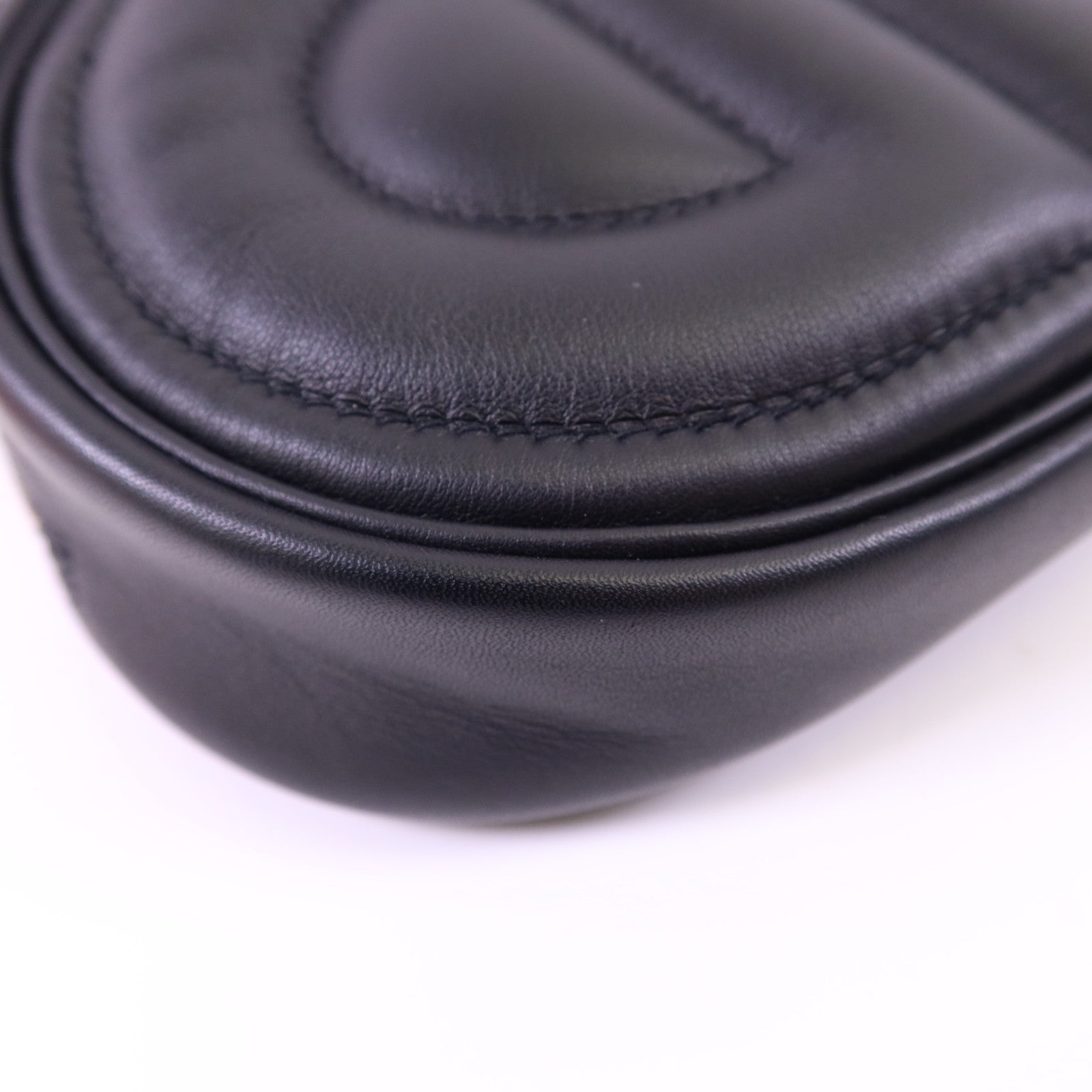 HERMES Swift皮革In The Loop Belt Bag銀扣腰包Noir