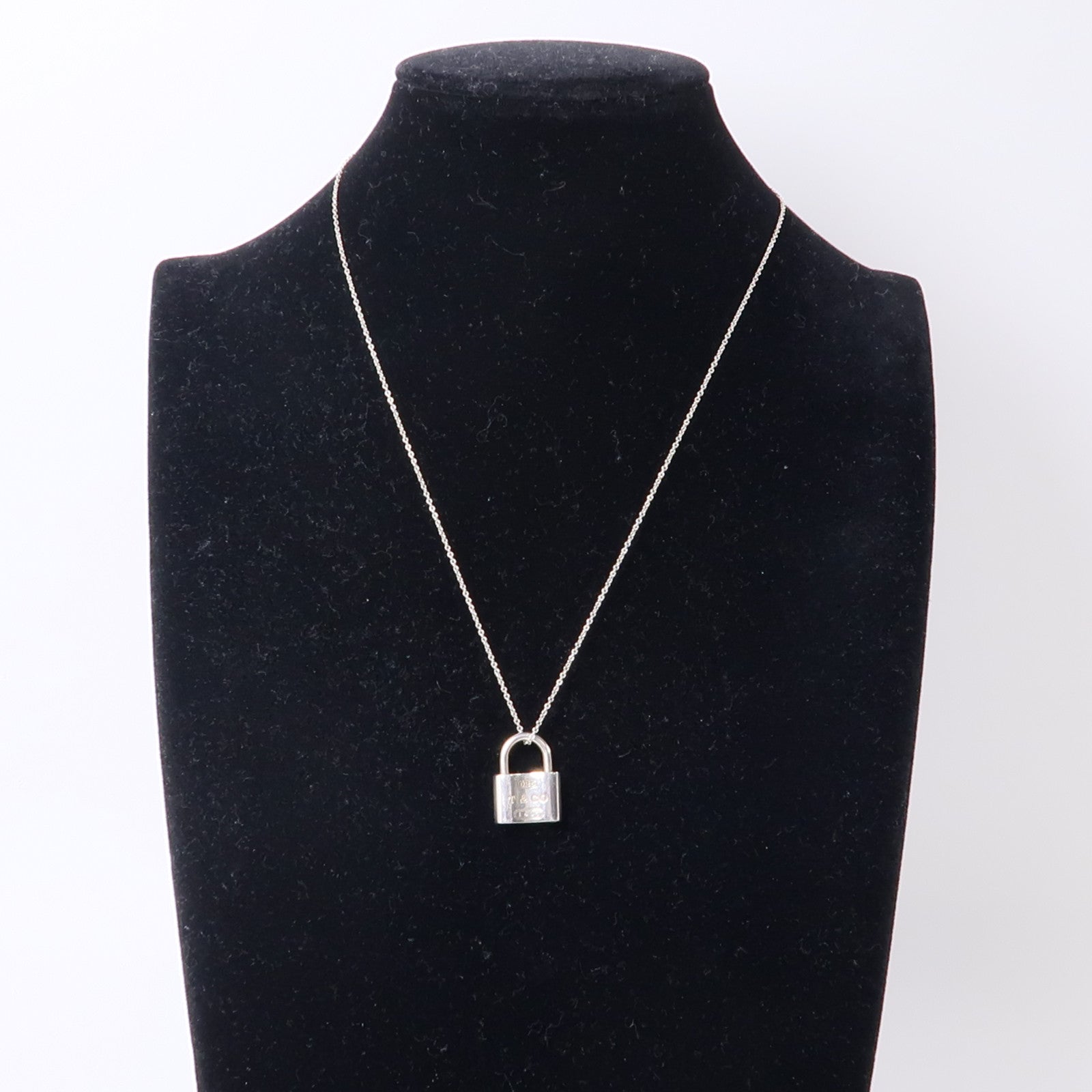 TIFFANY＆CO 925鍍銀Padlock Necklace項鍊