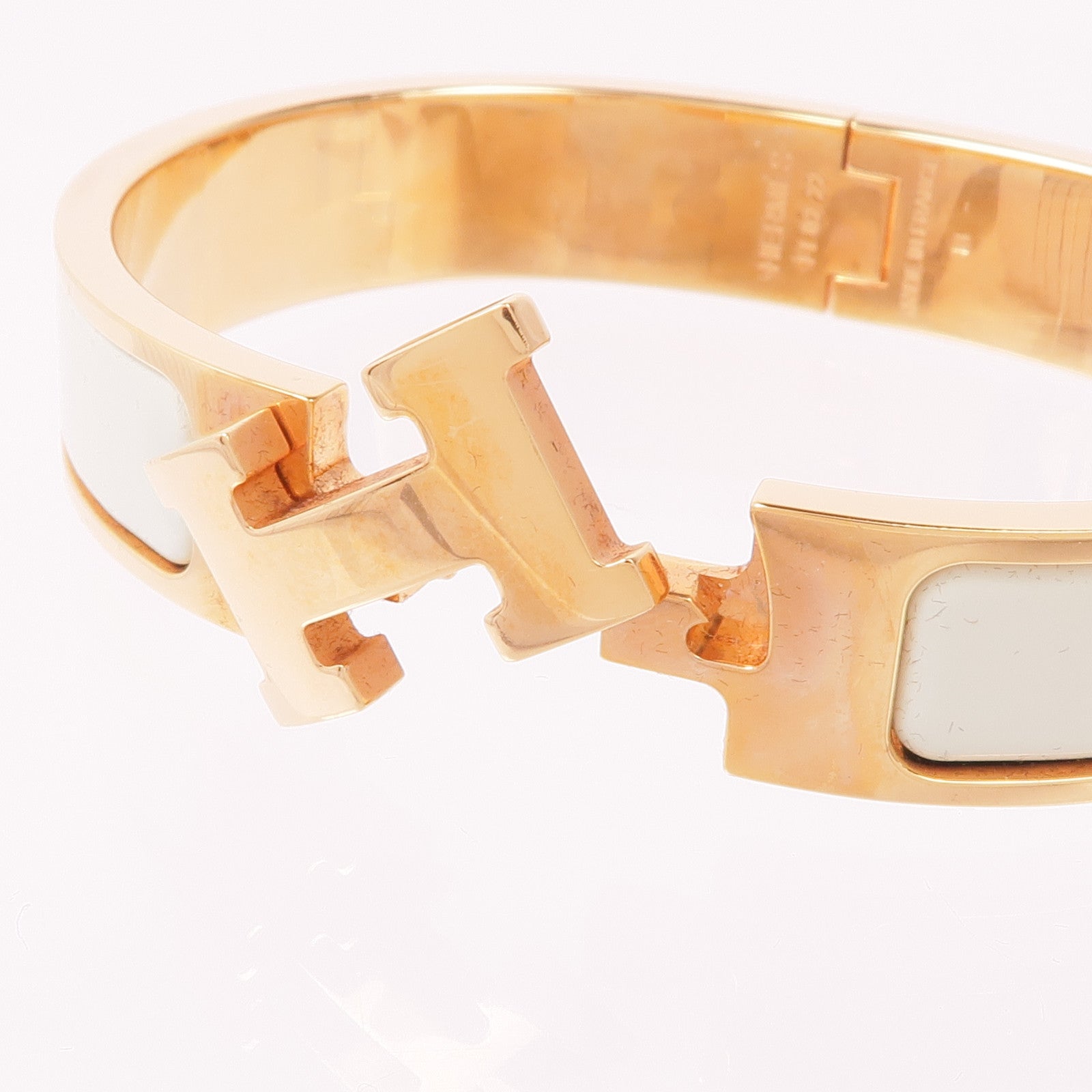 HERMES 琺瑯/金屬Clic H手鐲