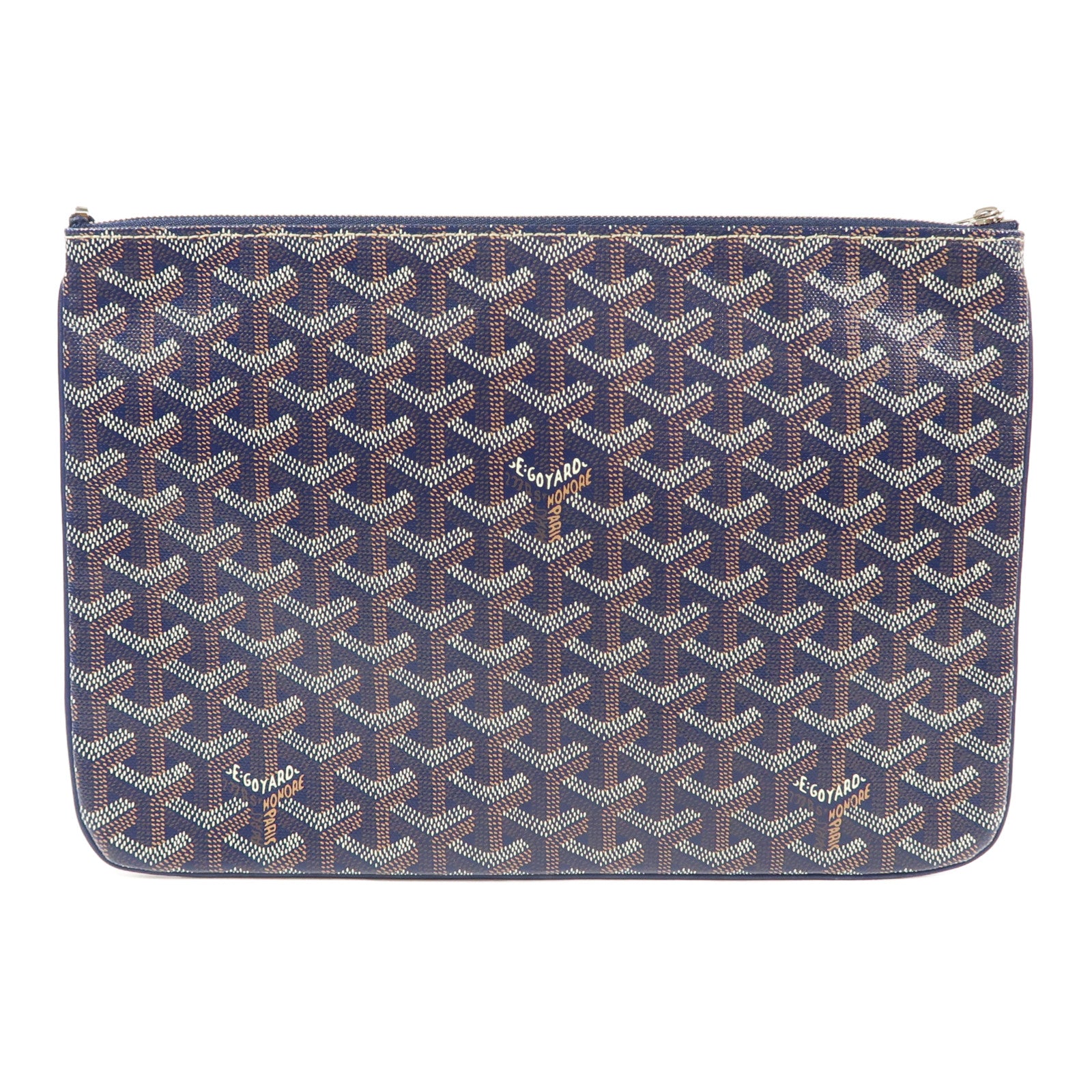 GOYARD 塗層帆布Senat Clutch銀扣手拿包