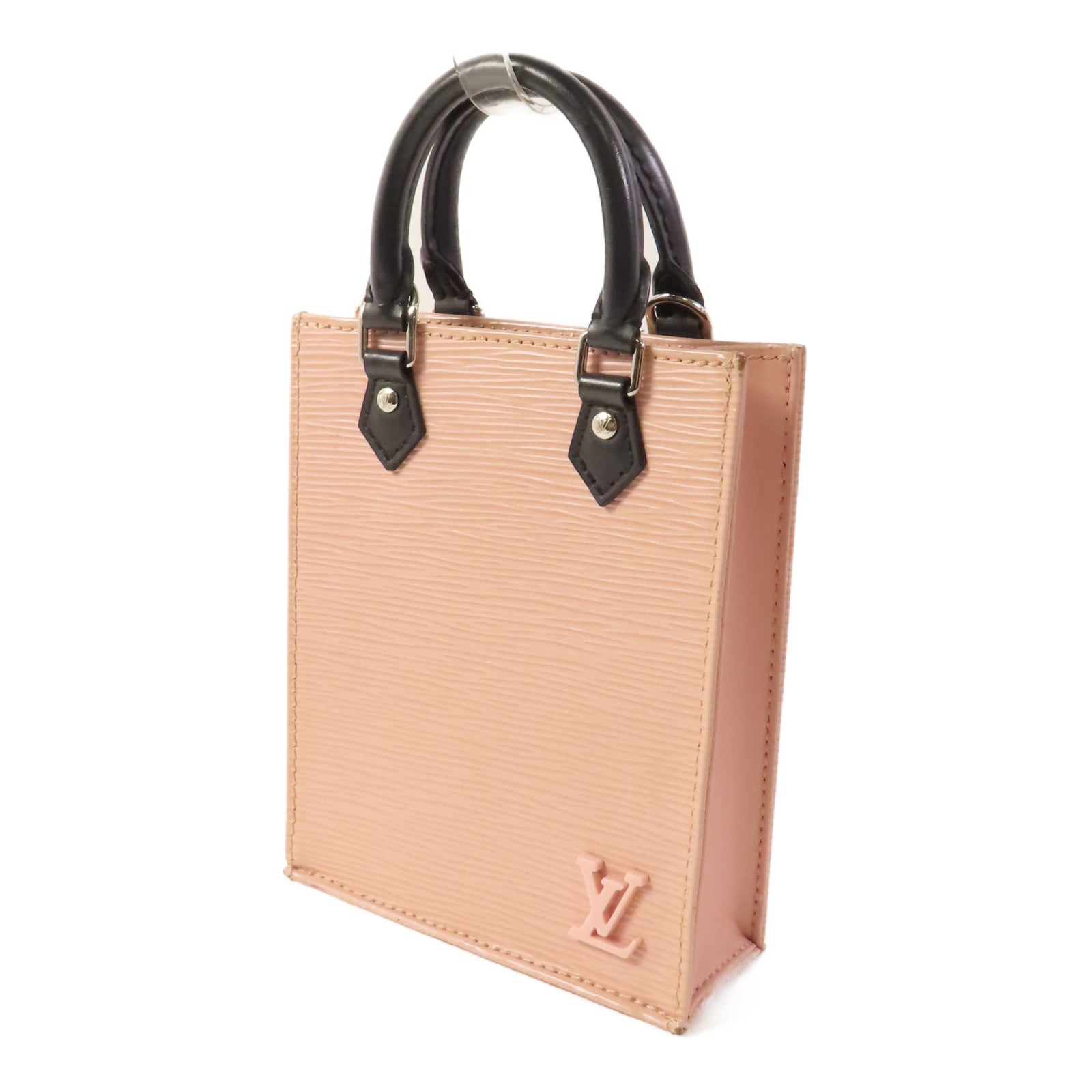 LOUIS VUITTON Epi Petit Sac Plat銀扣手挽肩背兩用袋