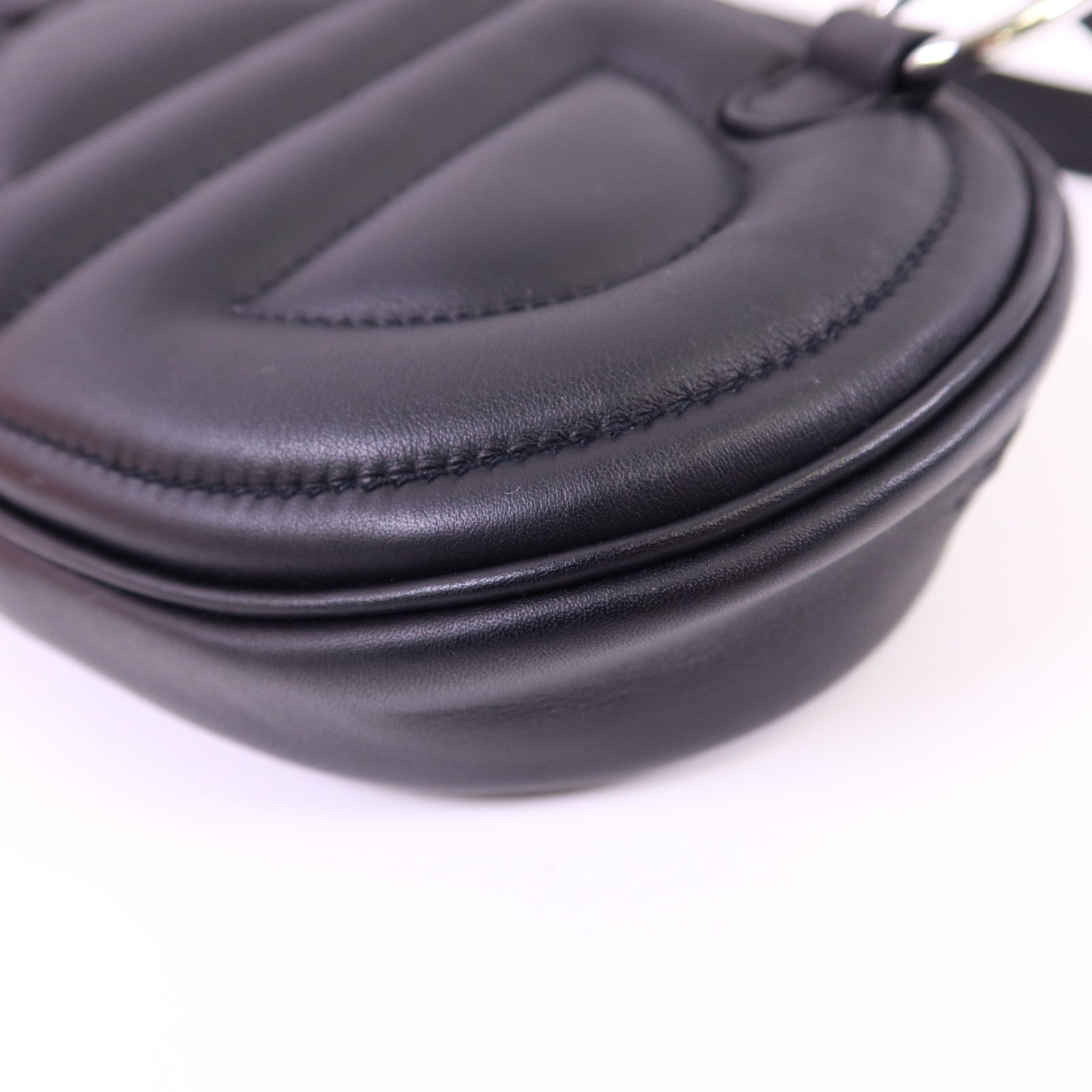 HERMES Swift皮革In The Loop Belt Bag銀扣腰包Noir