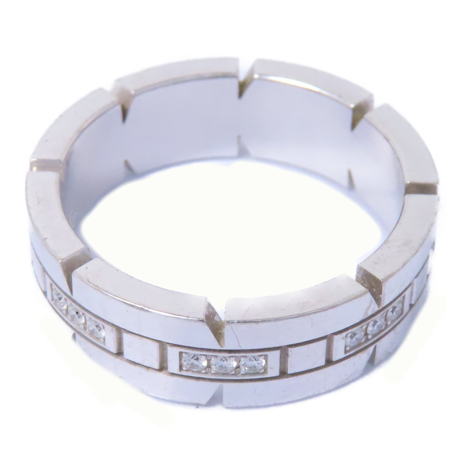 CARTIER 【激減優惠】18K白金Diamond Ring鑽石戒指Cartier#56/US#7.5