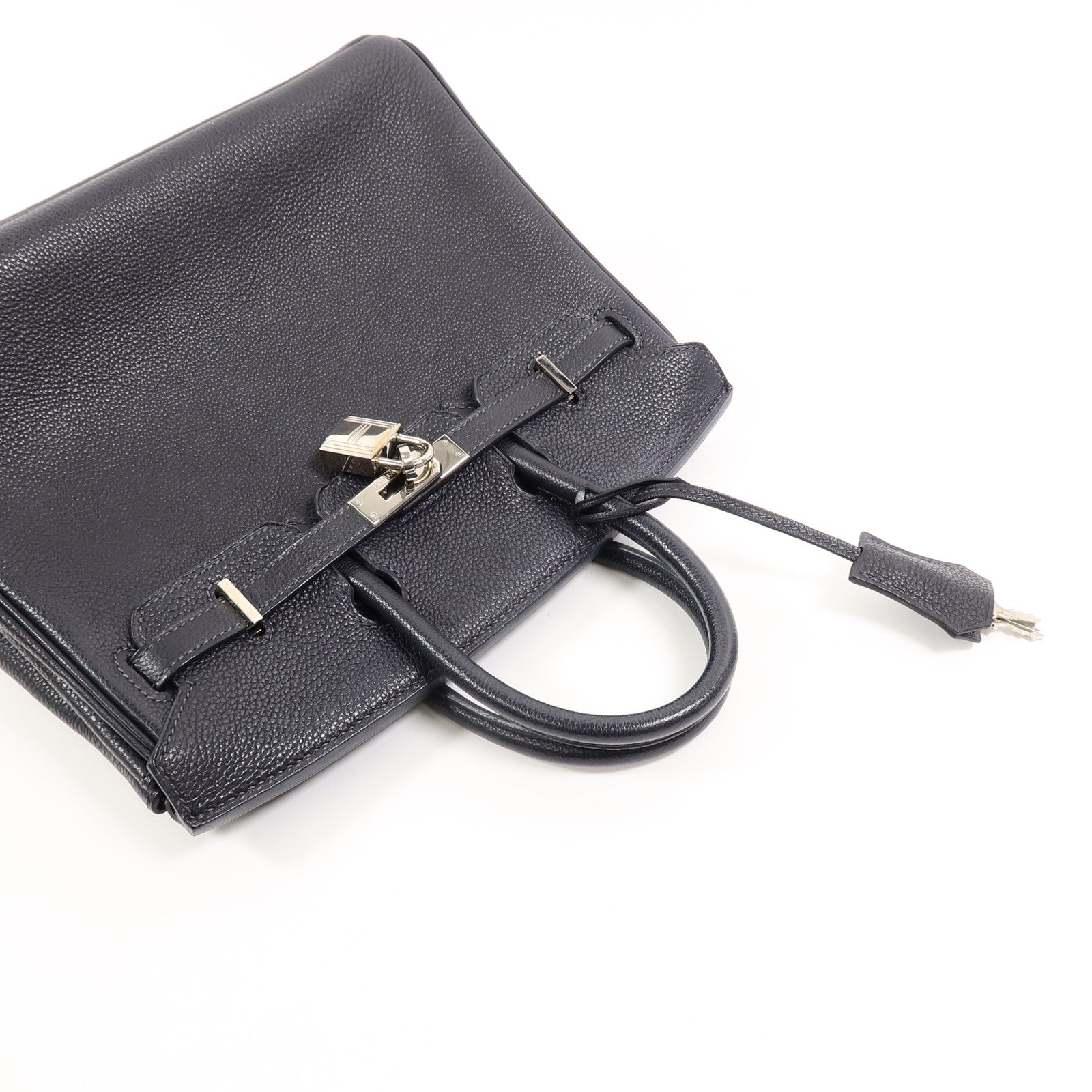 HERMES Togo皮革Birkin 25手挽袋Bleu Indigo