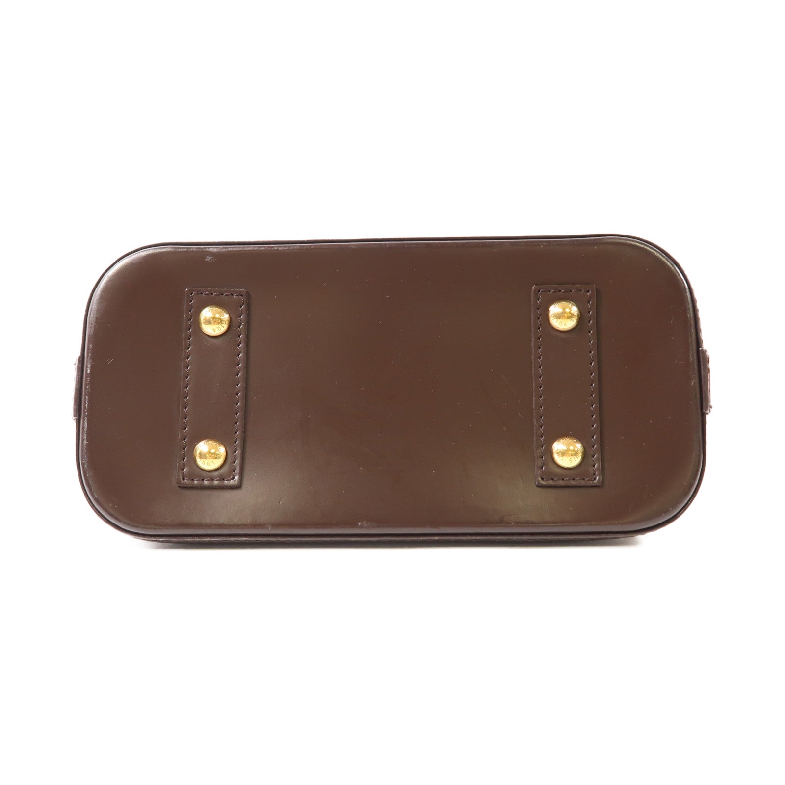 LOUIS VUITTON Damier Alma BB金扣手挽肩背兩用袋棕色