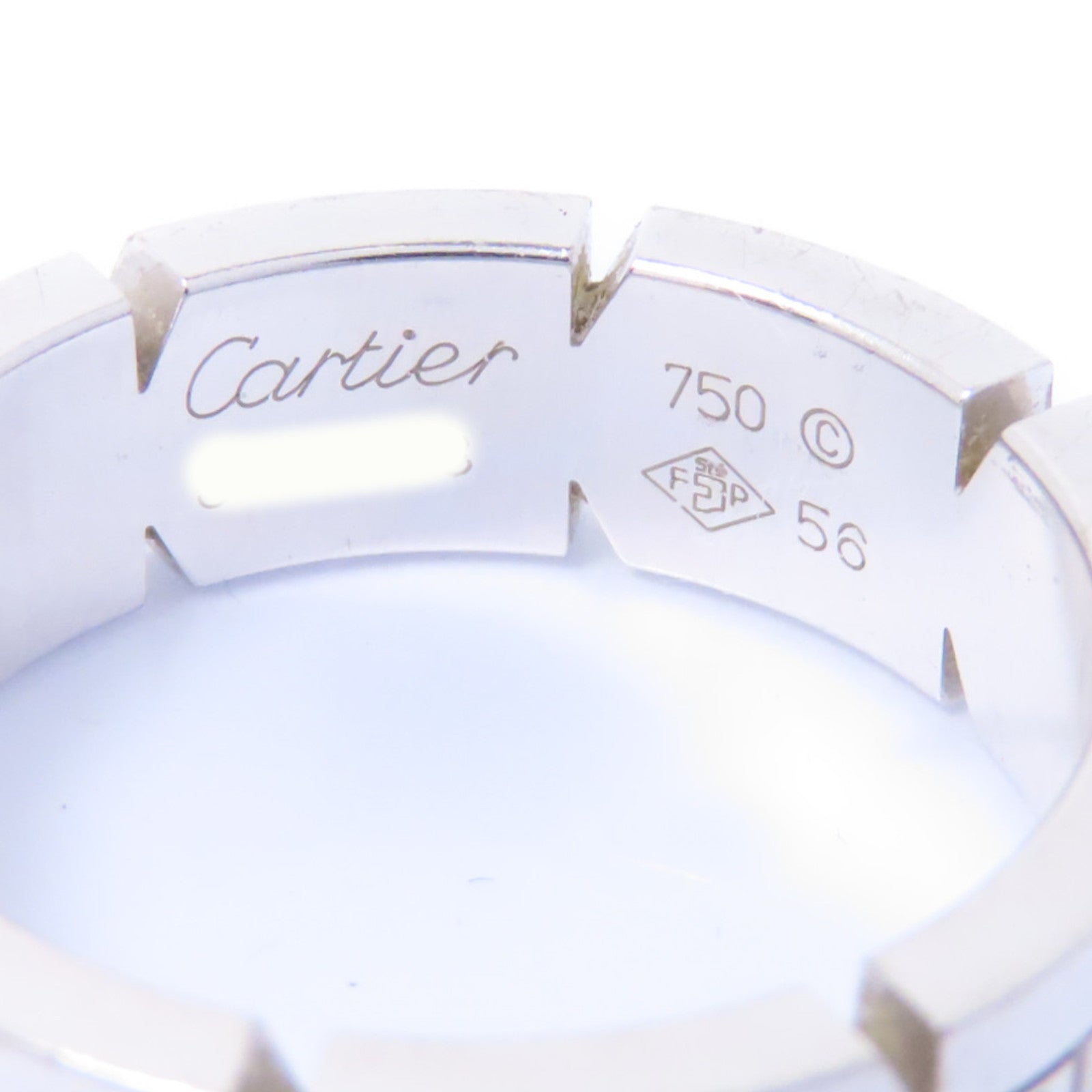 CARTIER 【激減優惠】18K白金Diamond Ring鑽石戒指Cartier#56/US#7.5